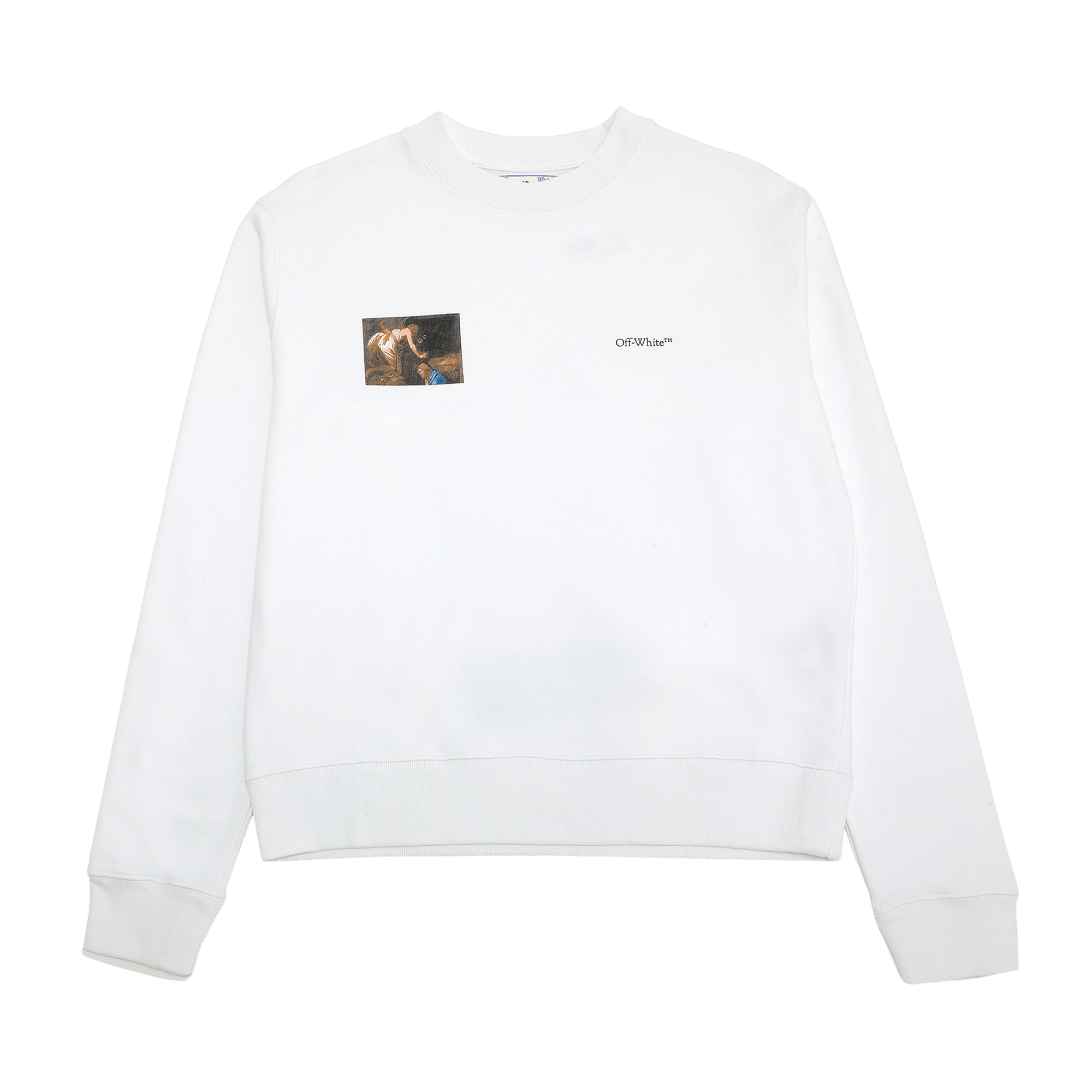 Off-White Caravaggio Angel Slim Crewneck 'White/Black'
