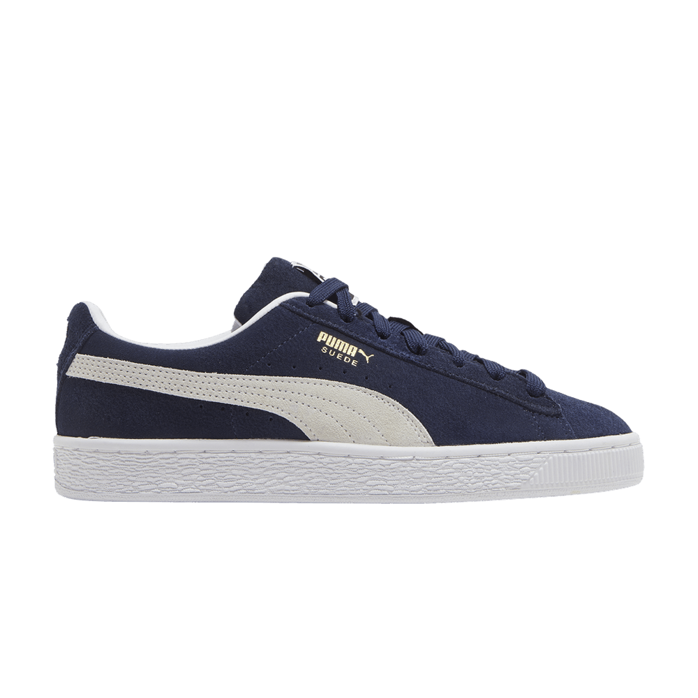Pre-owned Puma Suede Classic 21 Jr 'peacoat' In Blue