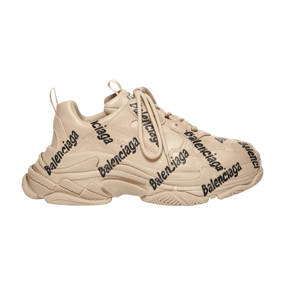 Balenciaga Wmns Triple S 'Logotype - Beige'