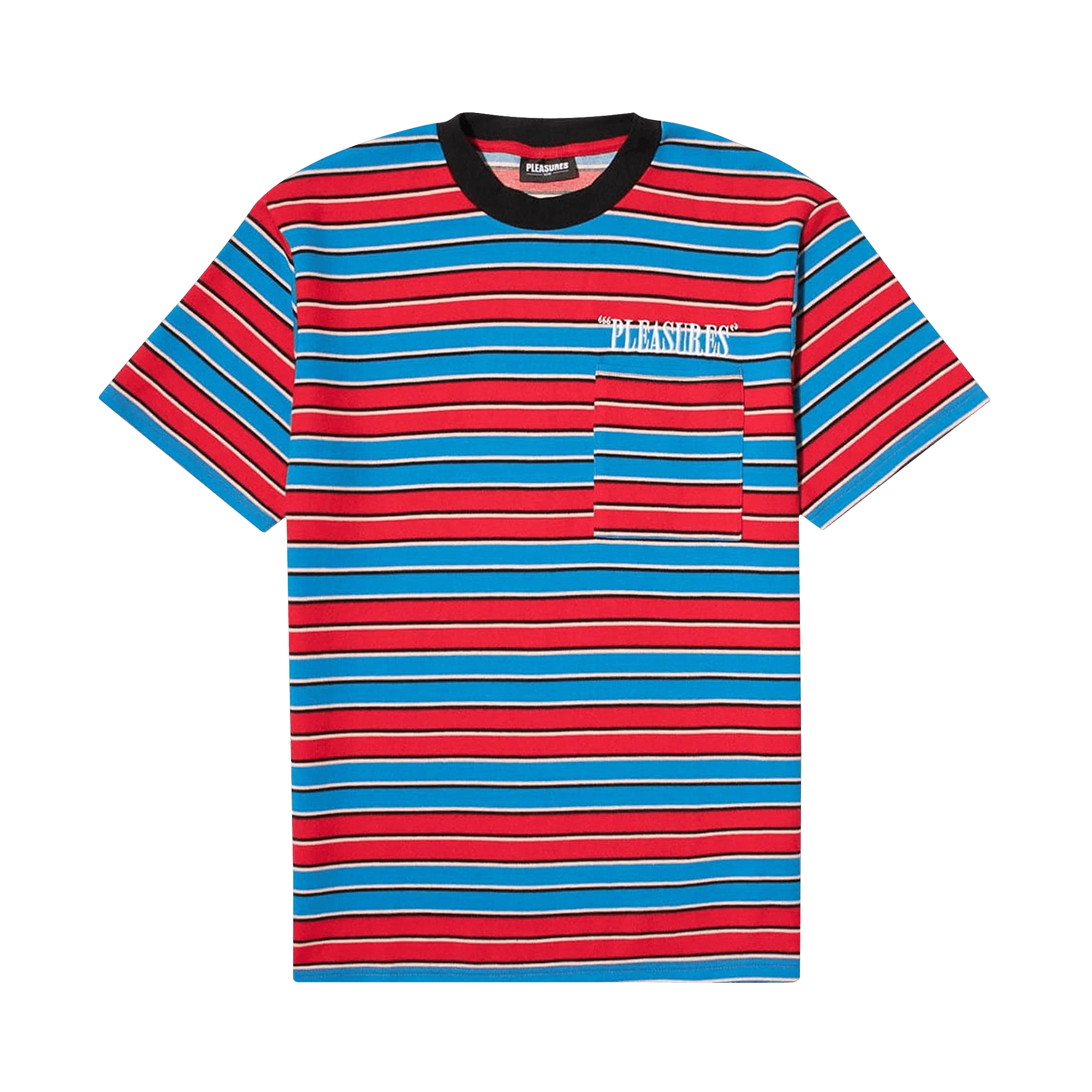 Pleasures Chainsmoke Stripe Shirt 'Blue/Maroon'