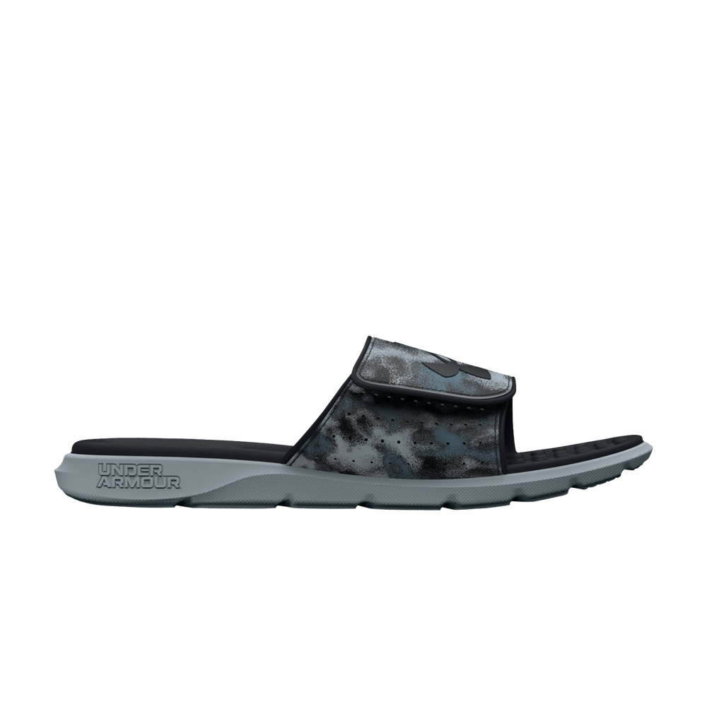 Pre-owned Under Armour Ignite 7 Graphic Strap Slide 'harbor Blue Camo'
