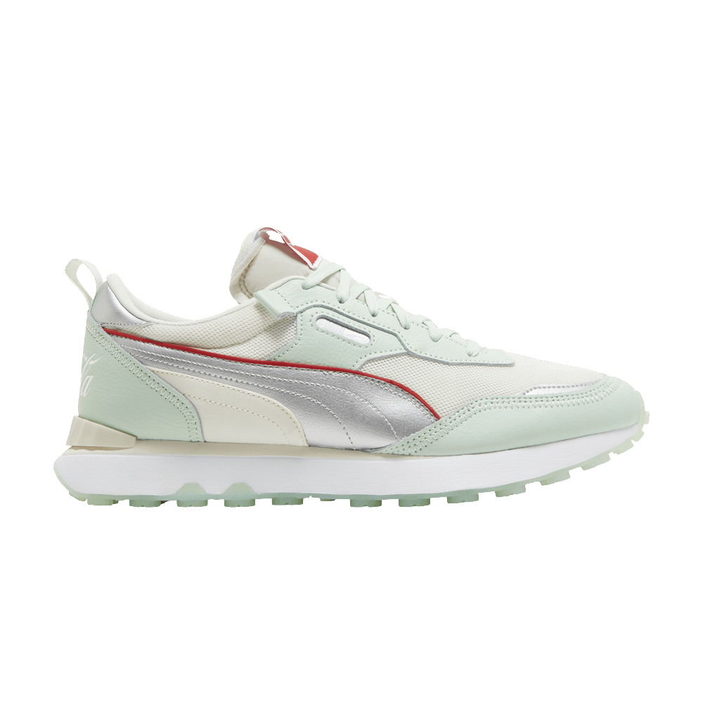 Pre-owned Puma Coca-cola X Rider Fv Le 'gossamer Green Silver'