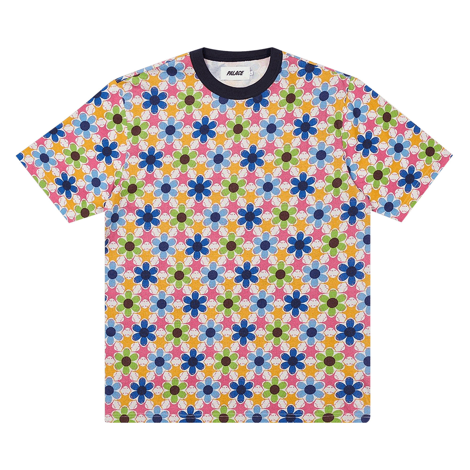 Palace Curtains T-Shirt 'Pink/Blue'