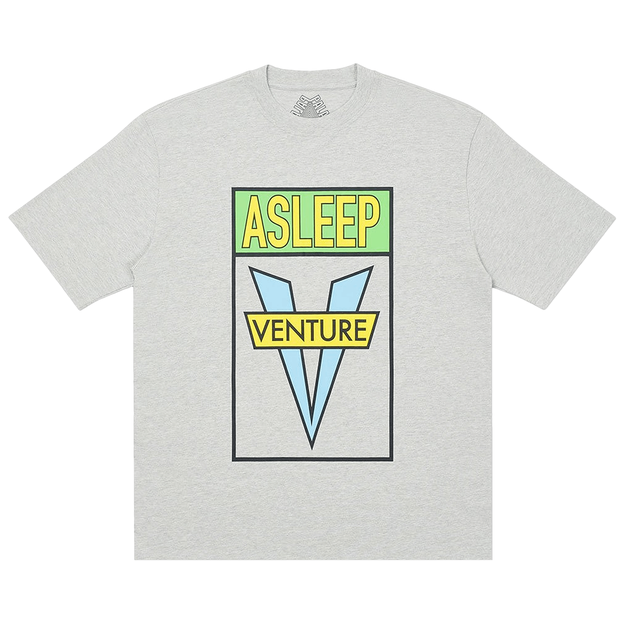Palace Asleep To Venture T-Shirt 'Grey Marl'