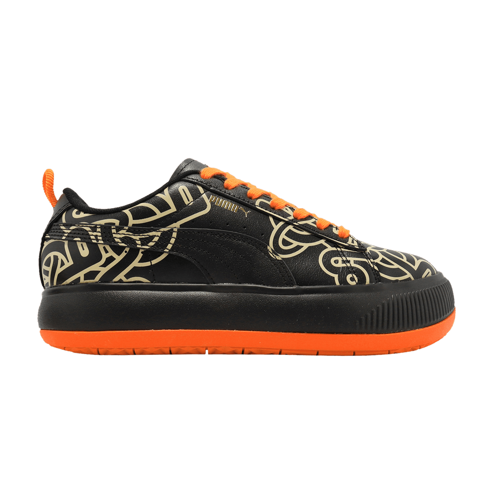 Pre-owned Puma Pronounce X Wmns Suede Mayu 'black Orange'