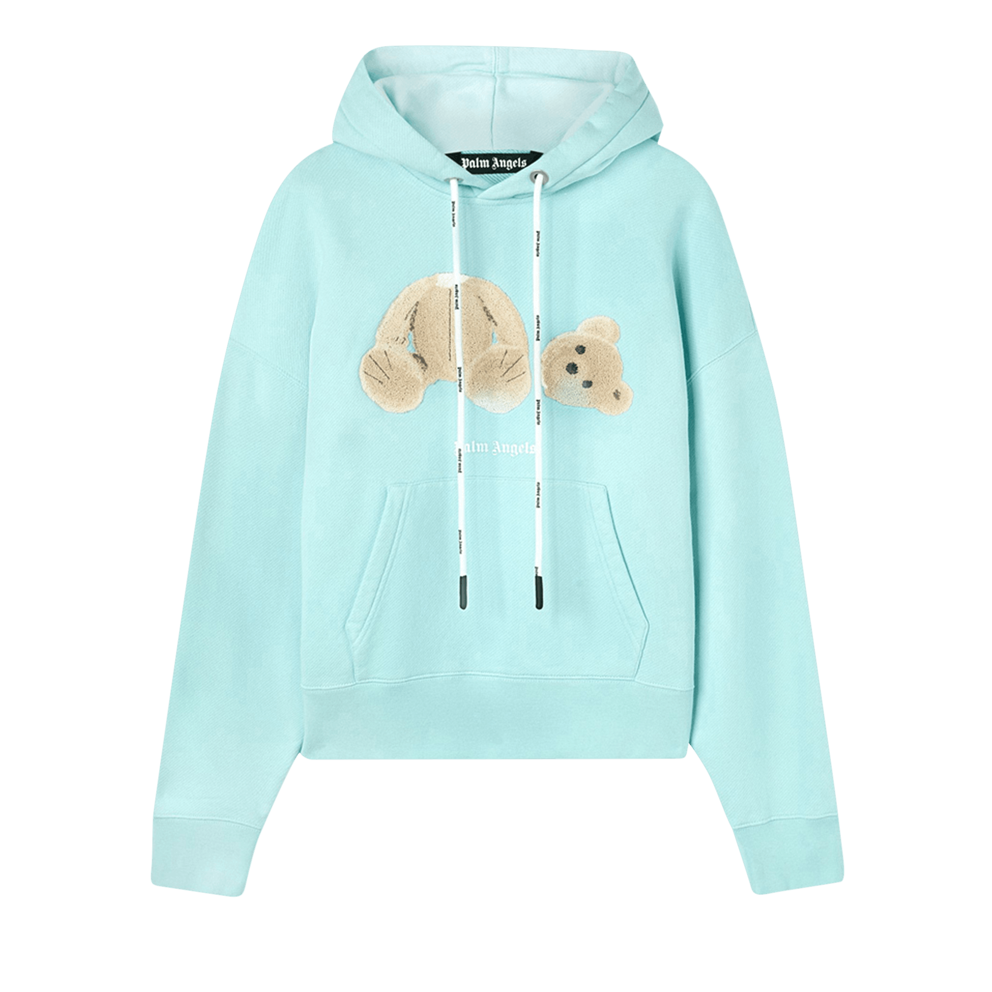 Palm Angels PA Bear Hoody 'Light Blue/Brown'