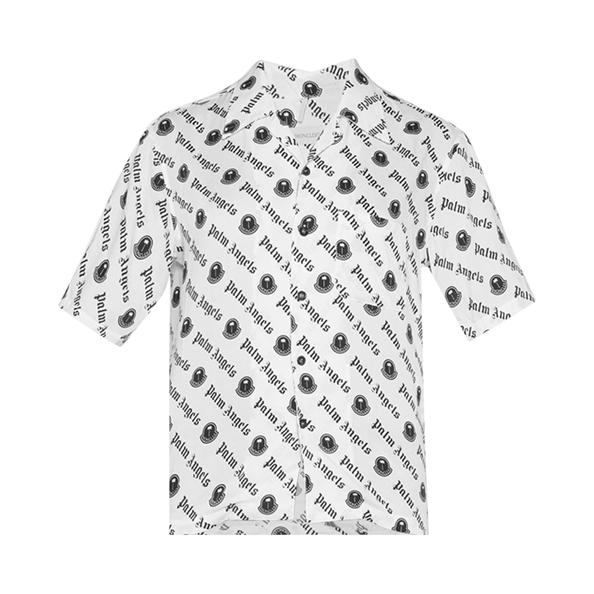 Buy Moncler Genius x Palm Angels Shirt 'White/Black' - 2F00002 