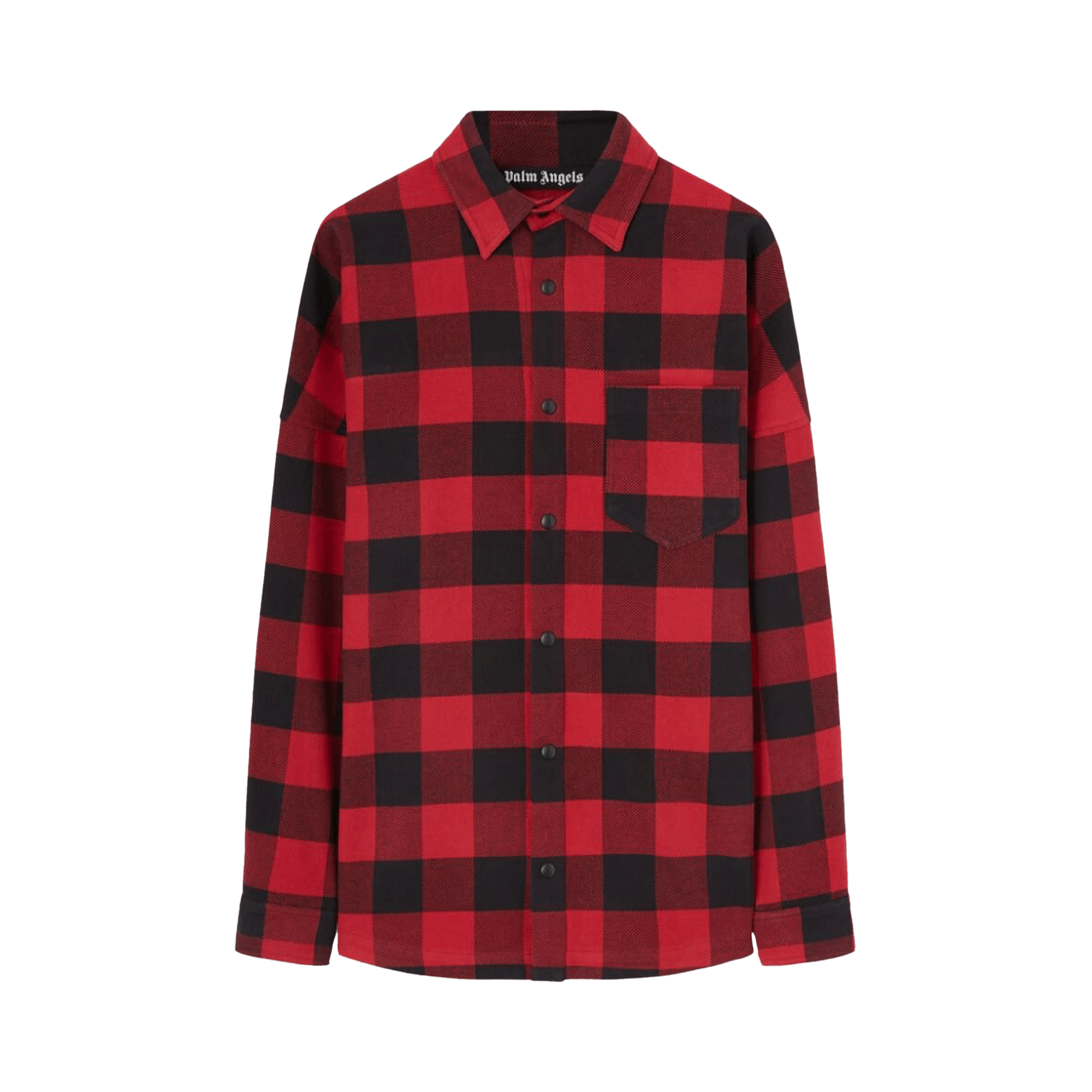 Palm Angels Classic Logo Overshirt 'Red/White'