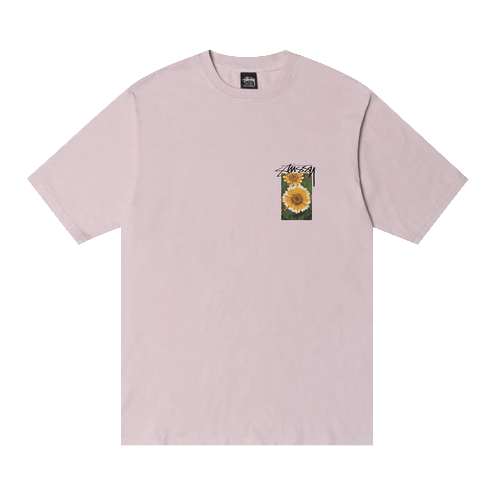 Stussy Flower Grid Pigment Dyed Tee 'Blue'