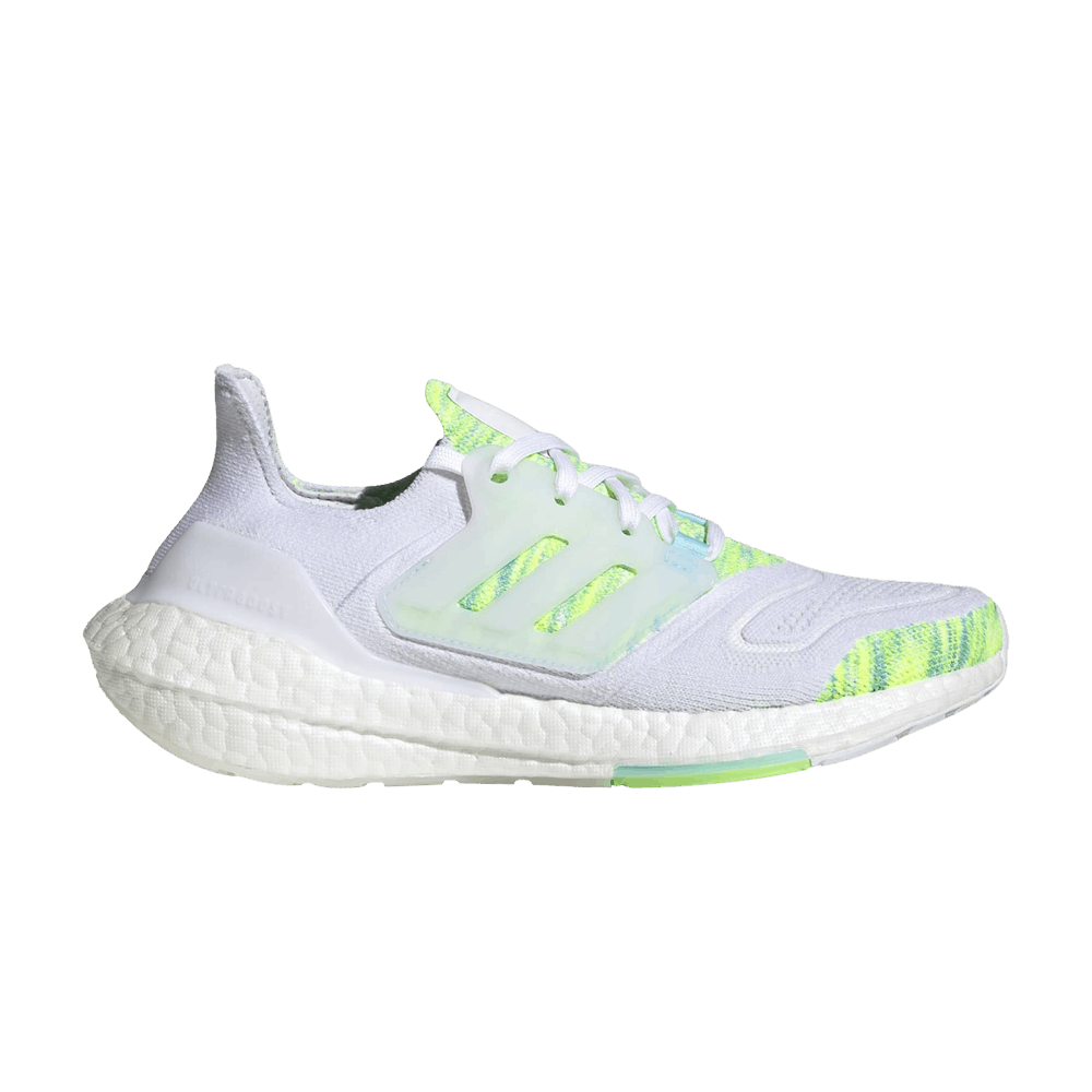 Adidas Wmns UltraBoost 22 'White Bliss Blue Yellow'