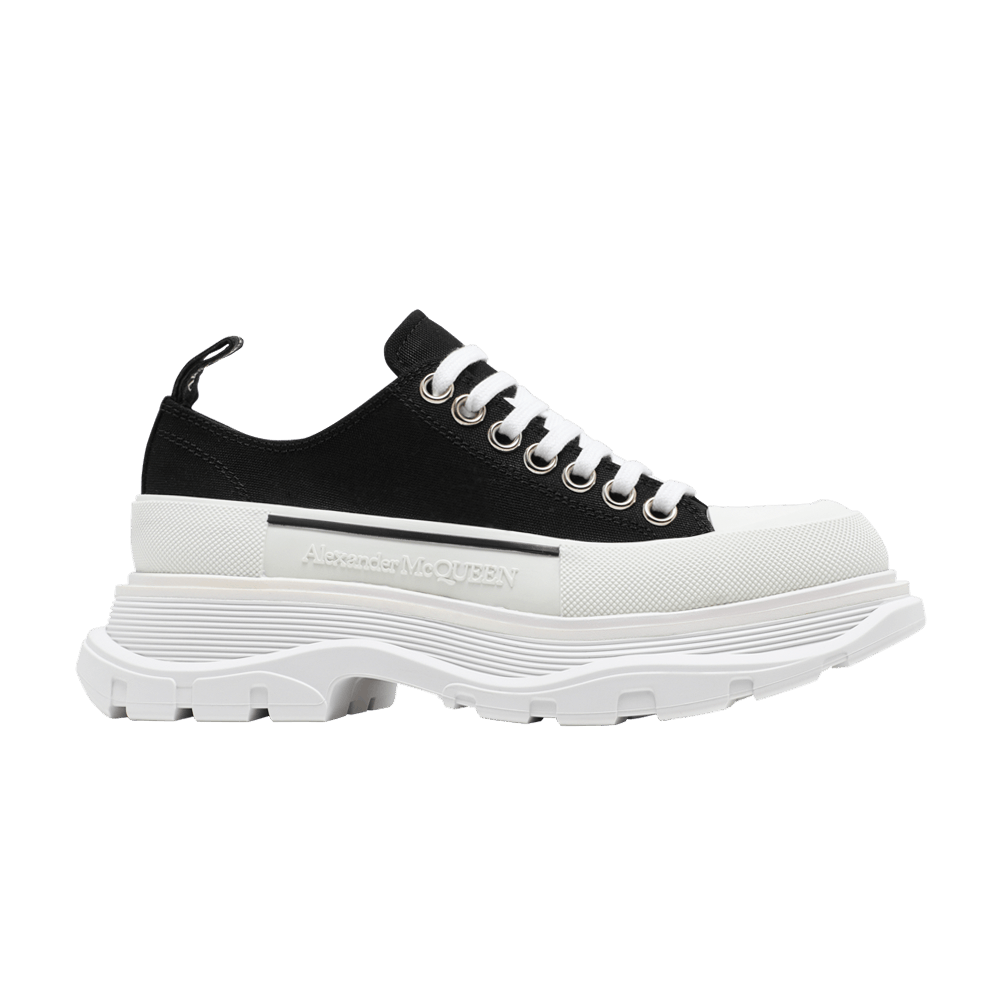Alexander McQueen Wmns Tread Slick Lace Up 'Black White'