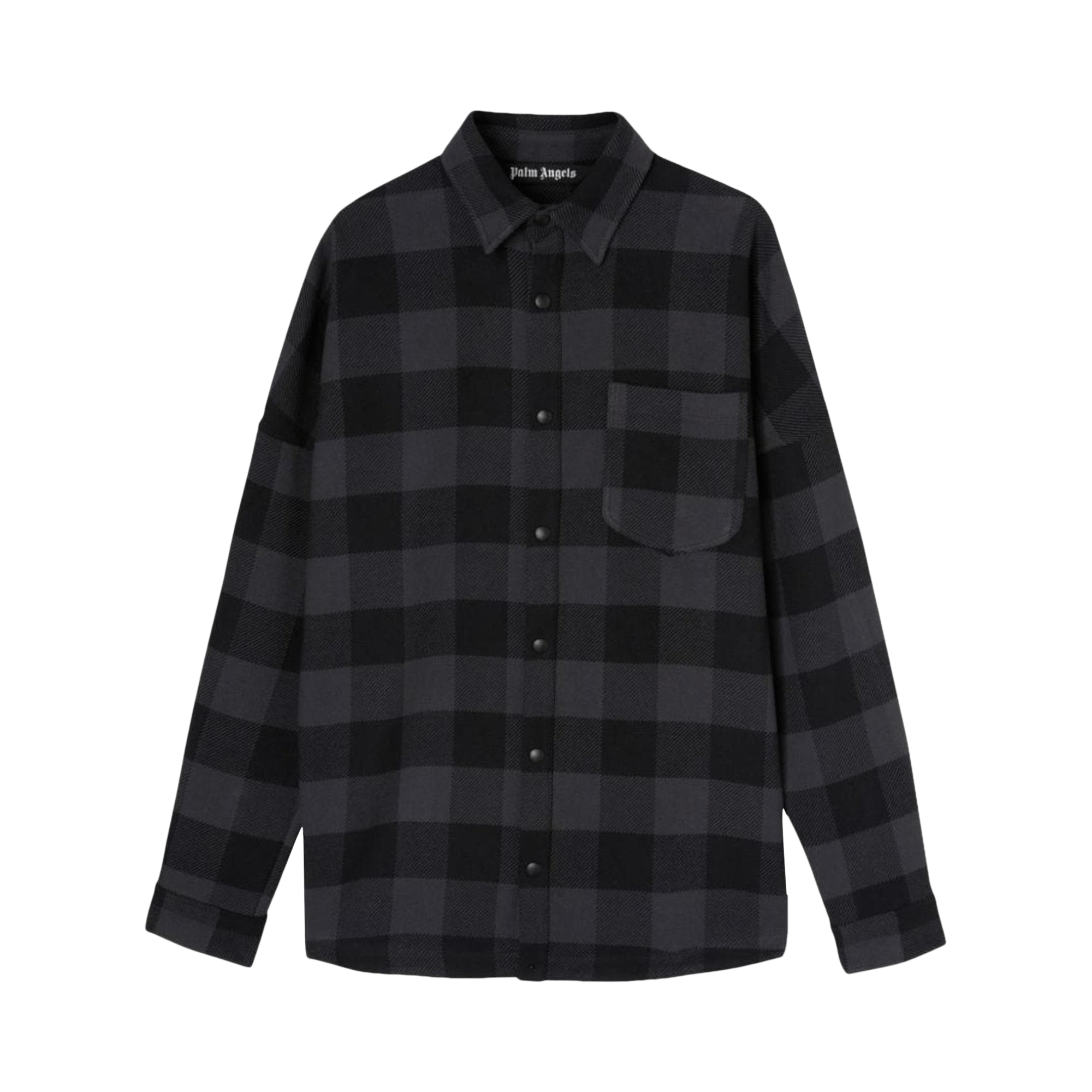 Palm Angels Classic Logo Overshirt 'Black/White'