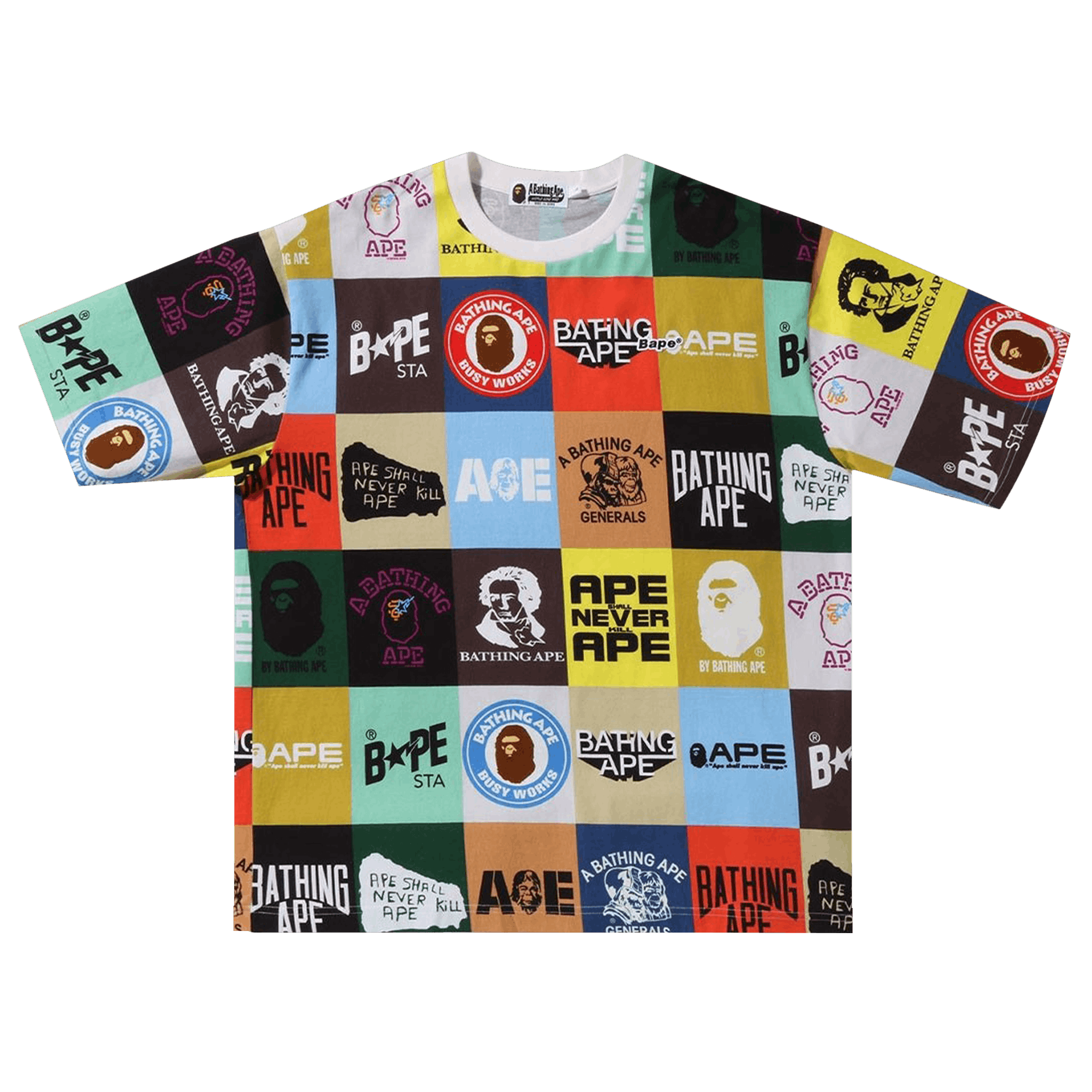 BAPE Classic Logo Relaxed Fit Tee 'Multicolor'