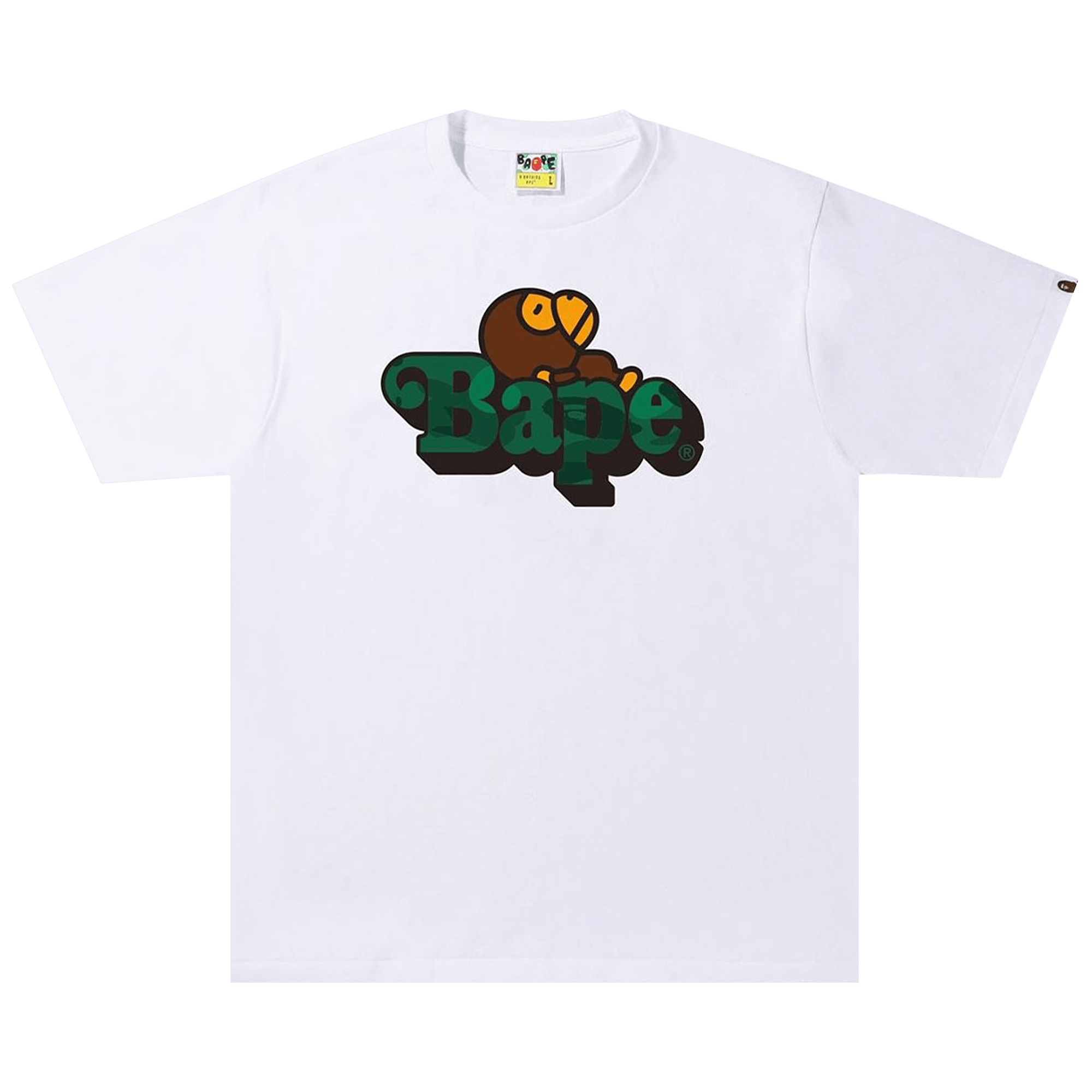 BAPE Color Camo C Milo On Tee 'White/Green'