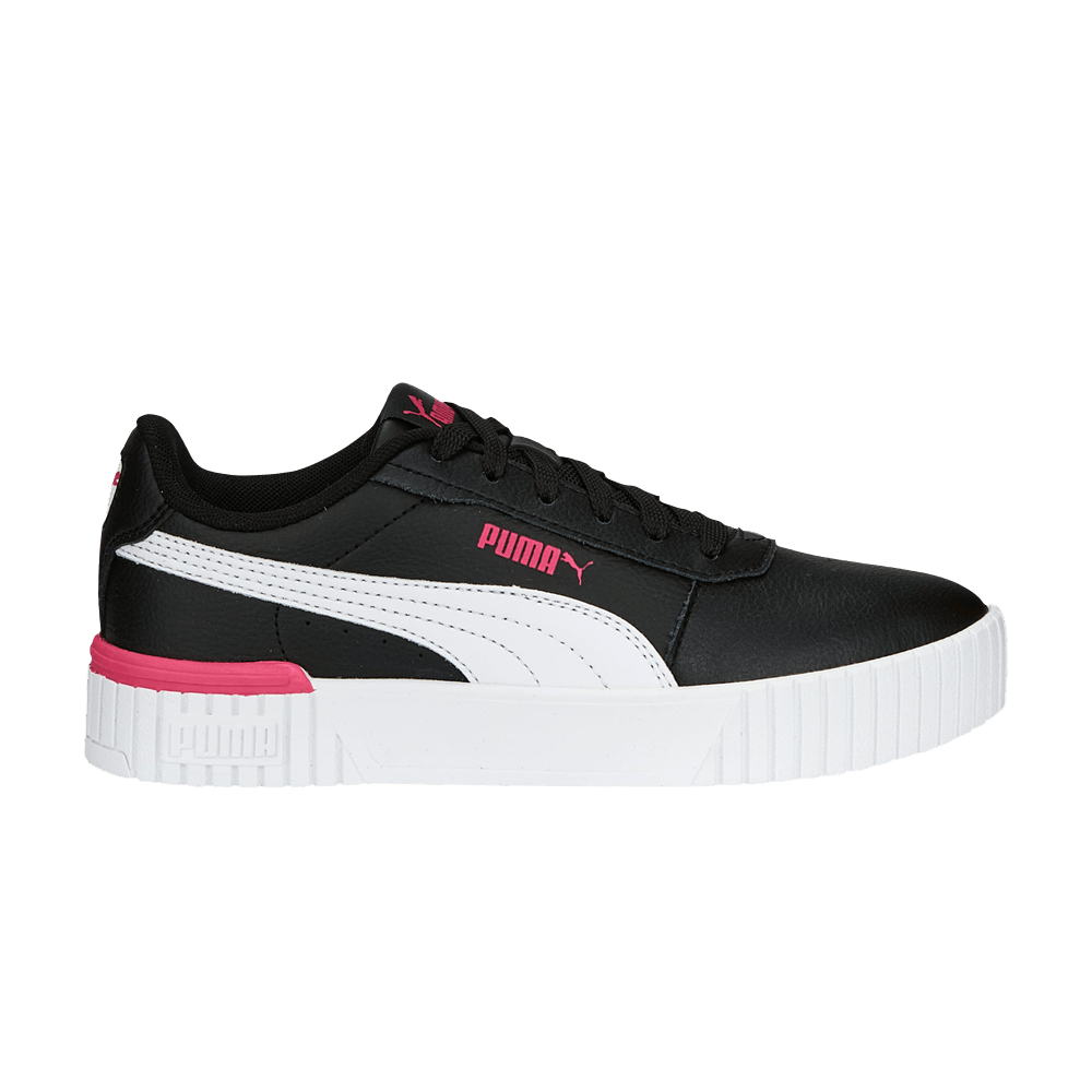 Pre-owned Puma Carina 2.0 Jr 'black Glowing Pink'