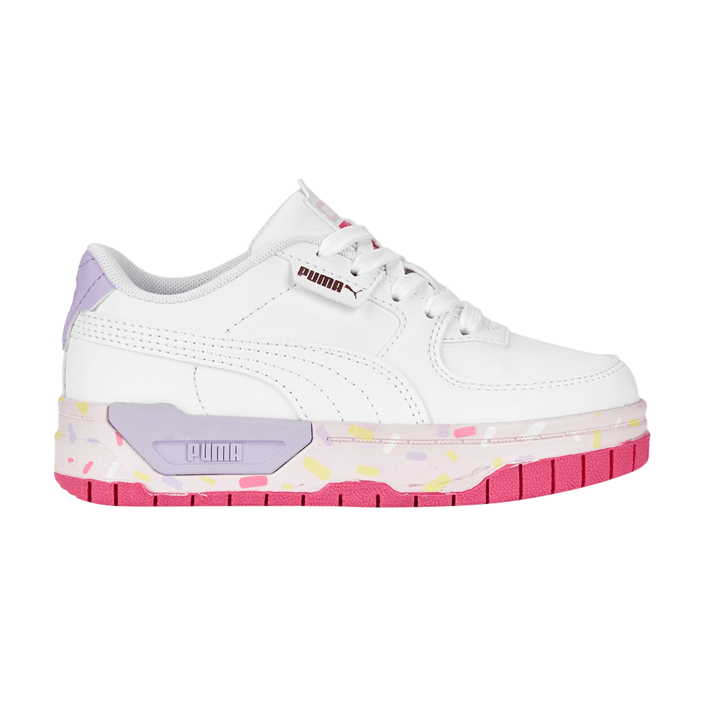 Pre-owned Puma Cali Dream Crush Little Kid 'white Pearl Pink'