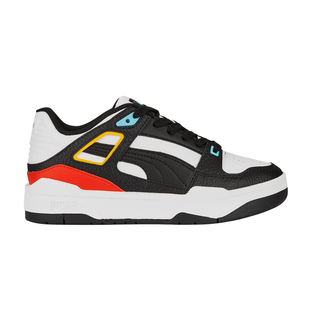 Pre-owned Puma Slipstream Jr 'block Party' In White