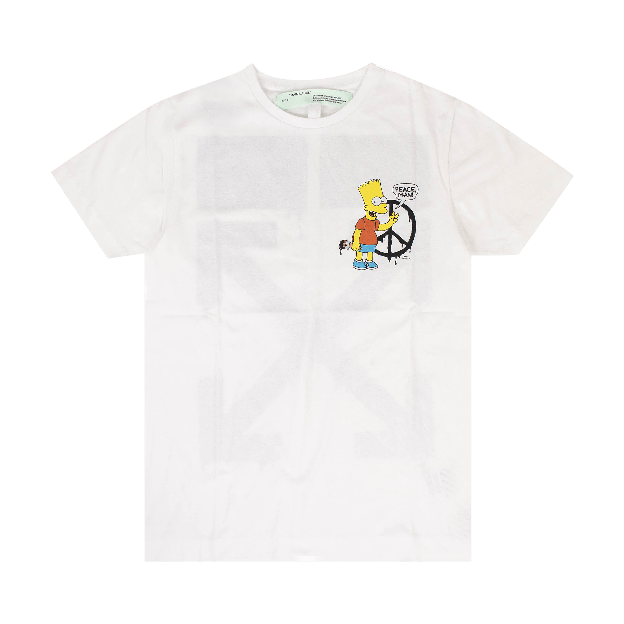 Off-White Bart Peace T-Shirt 'White'