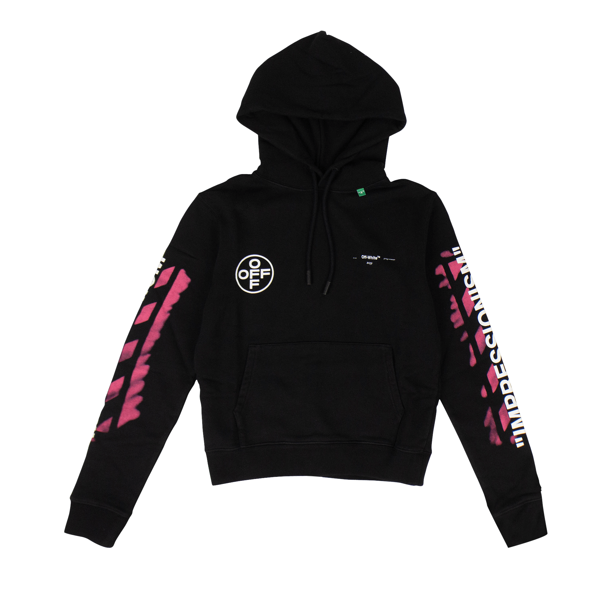 Off-White Stencil Arrow Hooded Sweatshirt 'Black'