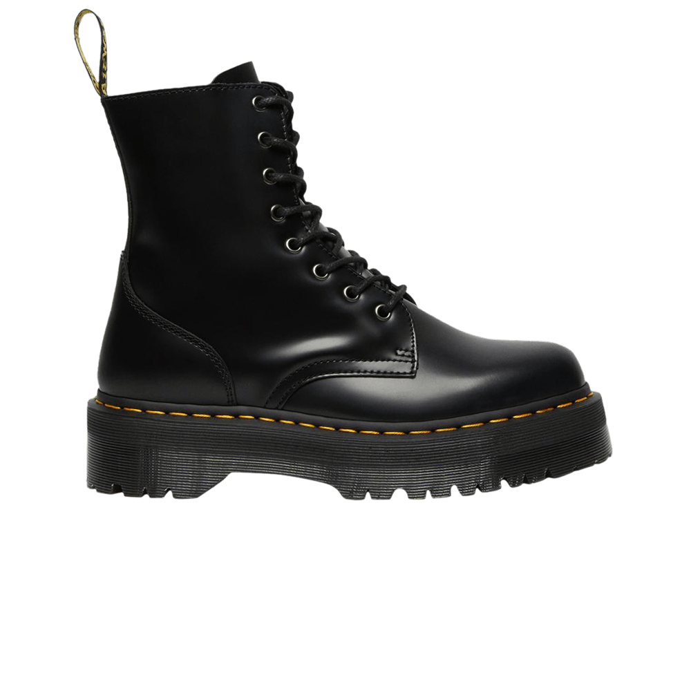 Pre-owned Dr. Martens' Jadon Smooth Leather Platform Boot 'black'
