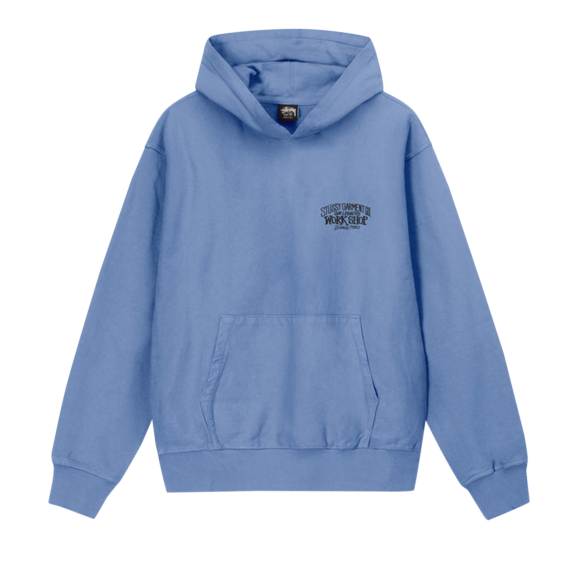 Stussy x Our Legacy Work Shop Surfman Pigment Dyed Hoodie 'Blue'