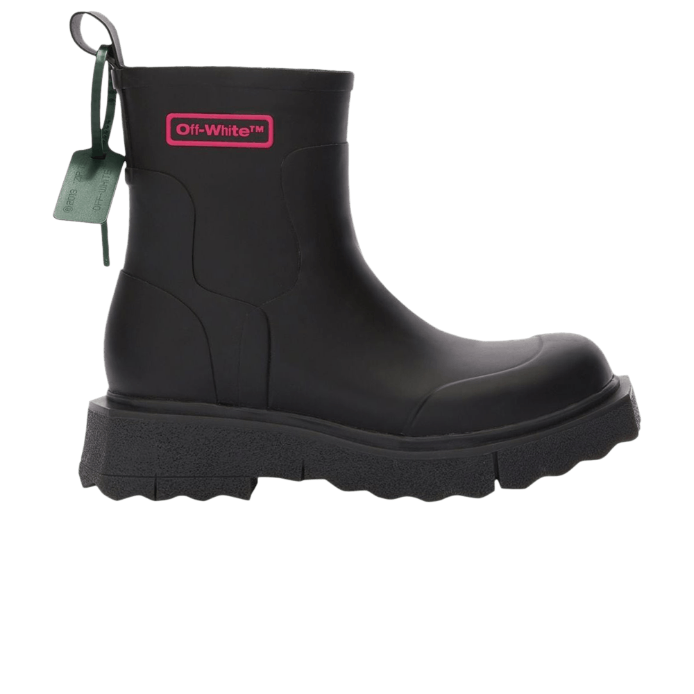 Off-White Rain Boot 'Black Fuchsia'
