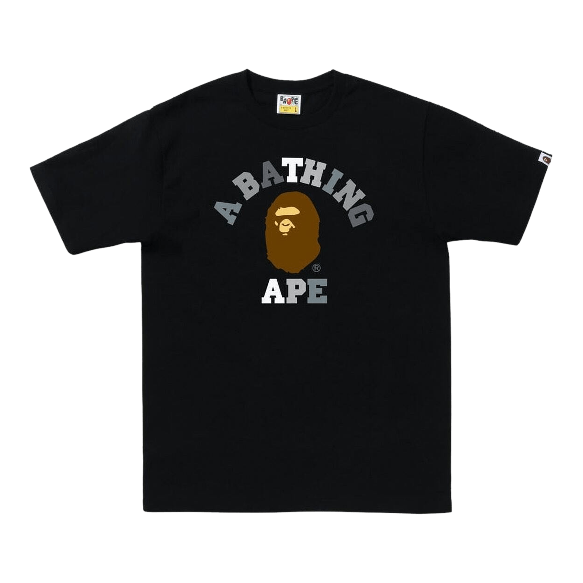 BAPE Colors College Tee 'Black'