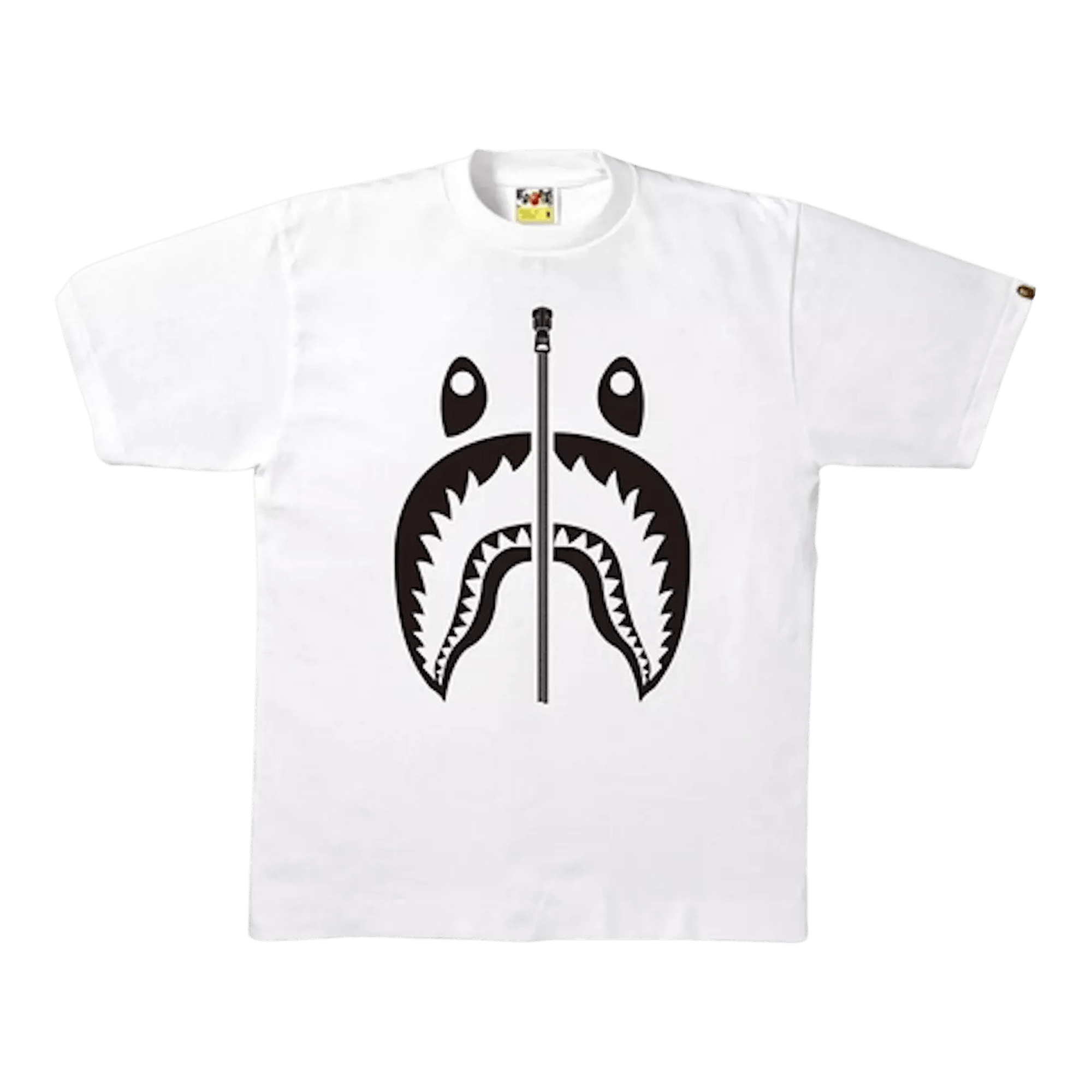 BAPE Bicolor Shark Tee 'White'