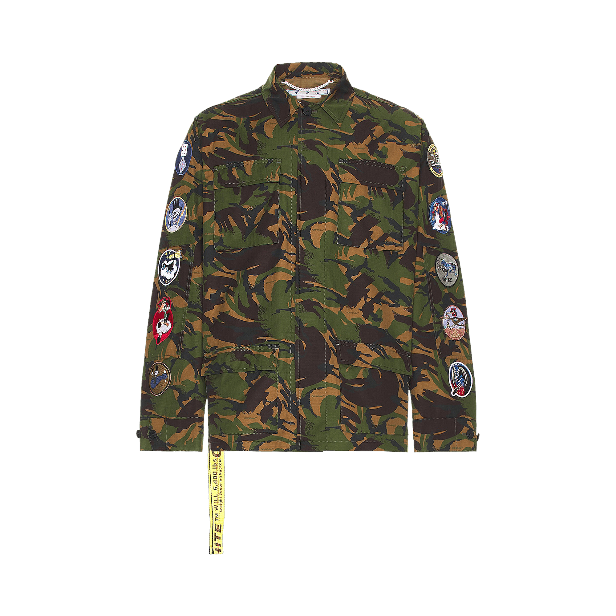 Off-White Camo Patch Field Jacket 'Army Green'