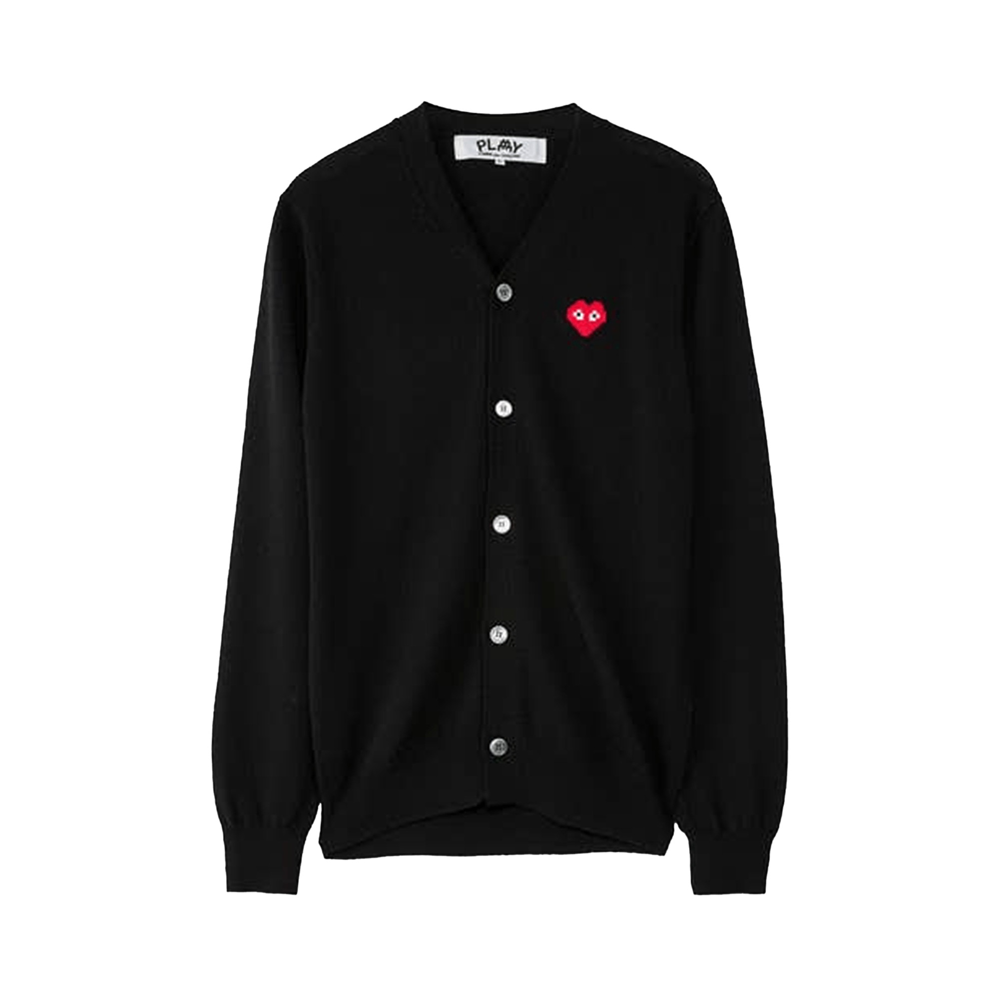 Comme des Garçons PLAY x Invader Pixelated Heart Cardigan 'Black'