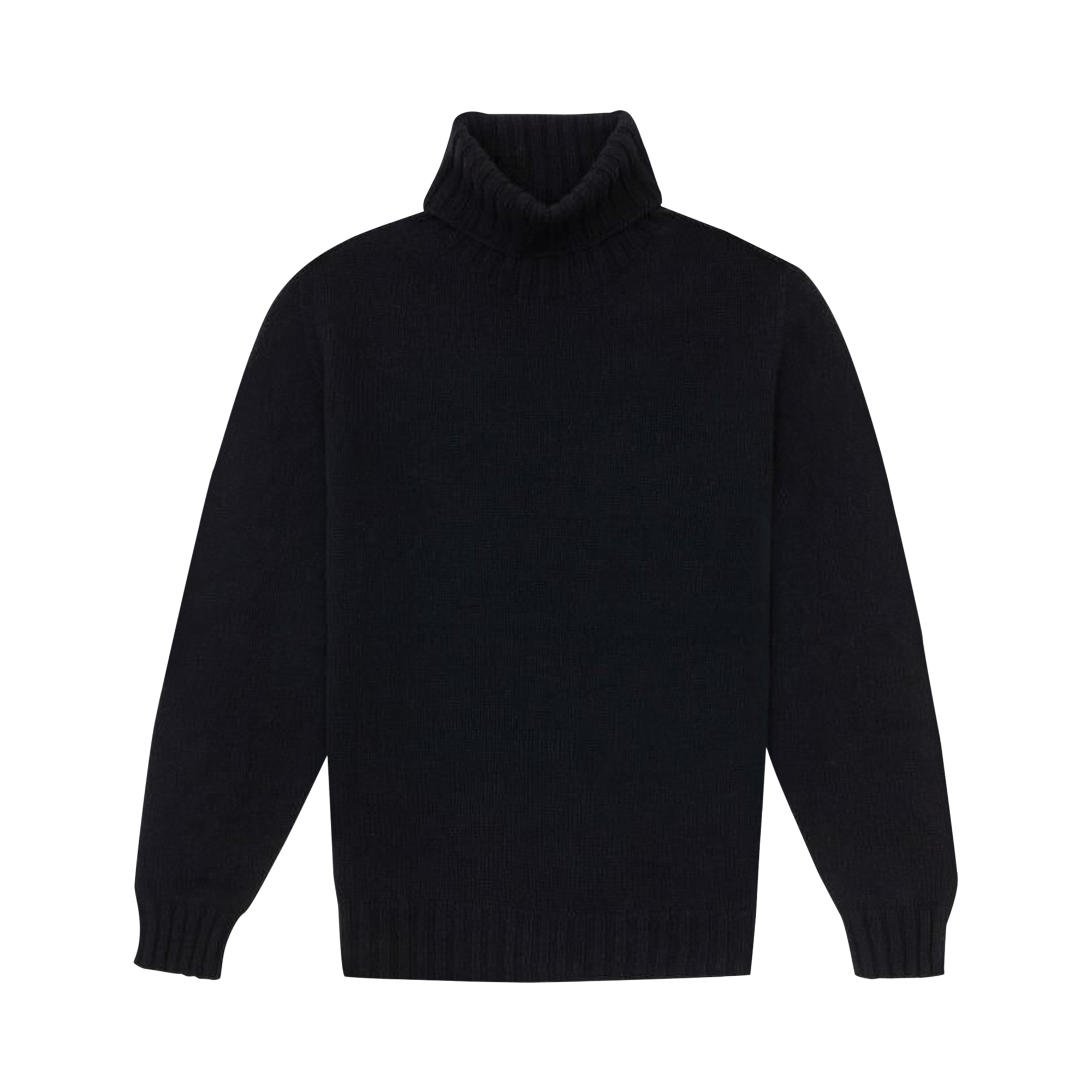 Palm Angels Curved Logo Turtleneck Sweater 'Black/White'