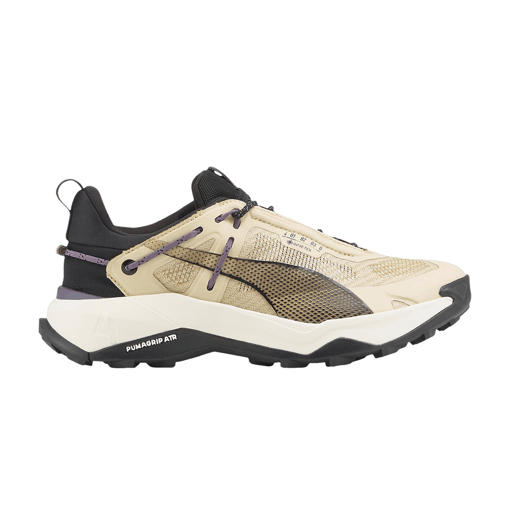 Pre-owned Puma Wmns Explore Nitro Gore-tex 'granola Purple Charcoal' In Tan