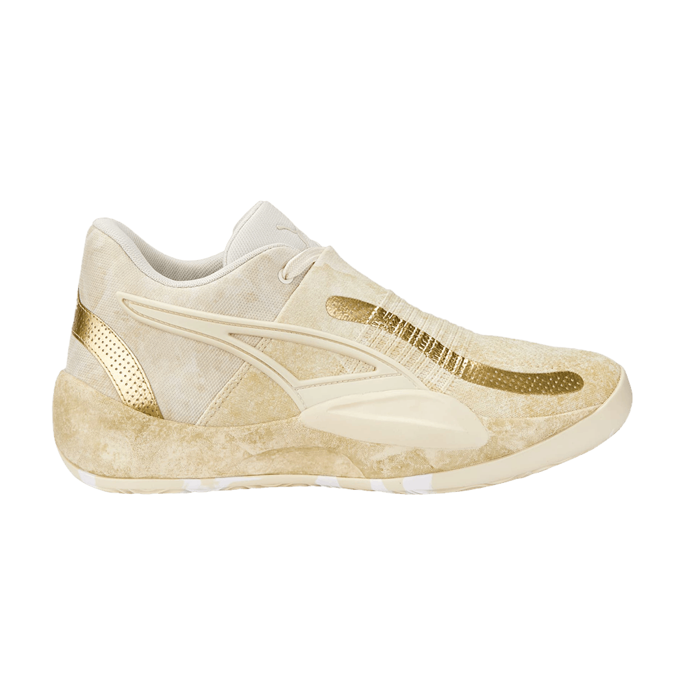 Pre-owned Puma Rise Nitro 'nephrite' In Cream