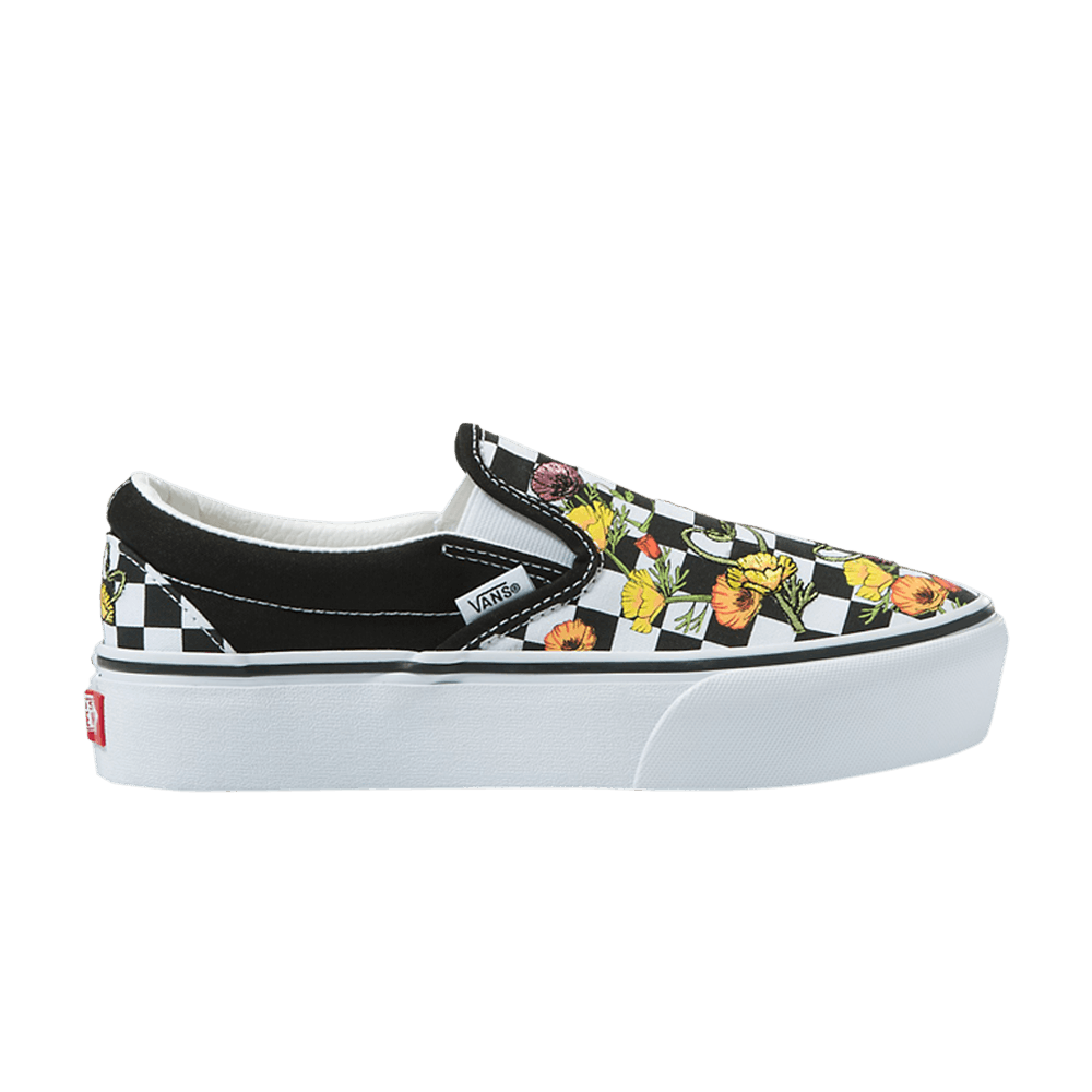 Vans Classic Slip-On Platform 'Poppy Checkerboard'