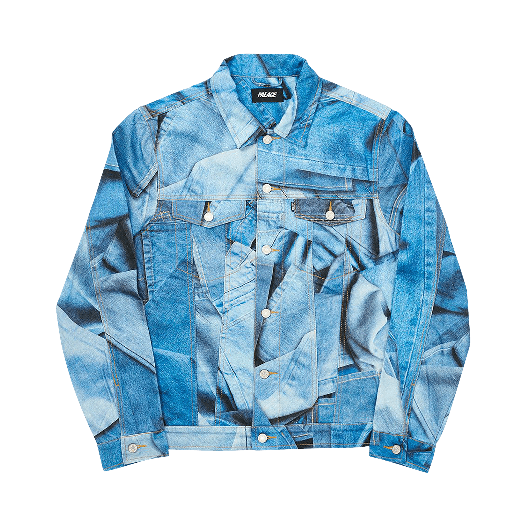 Palace Double Denim Jacket 'Blue'