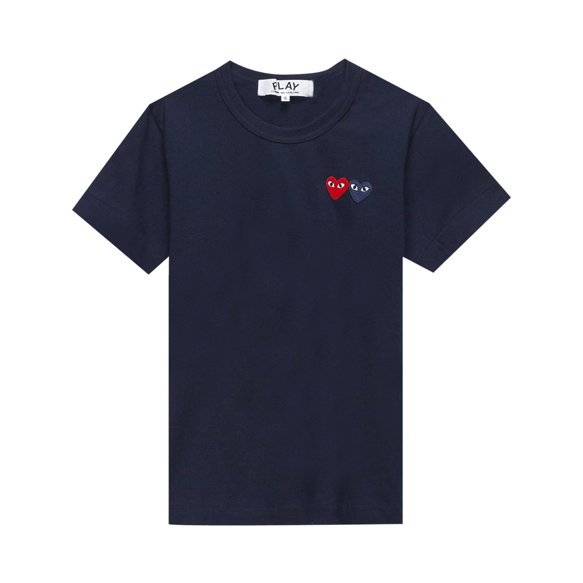 Comme des Garçons PLAY Double Heart Tee 'Navy'