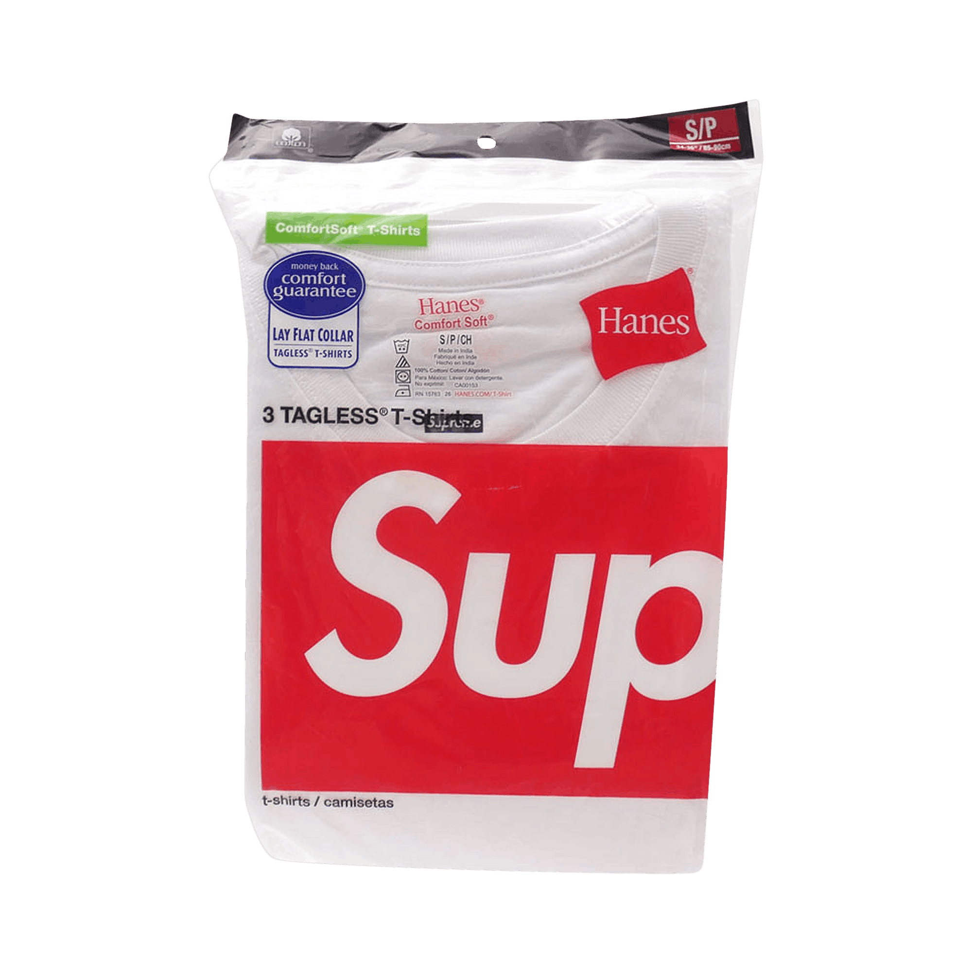 Supreme x Hanes Tagless Tees (3 Pack) 'White'