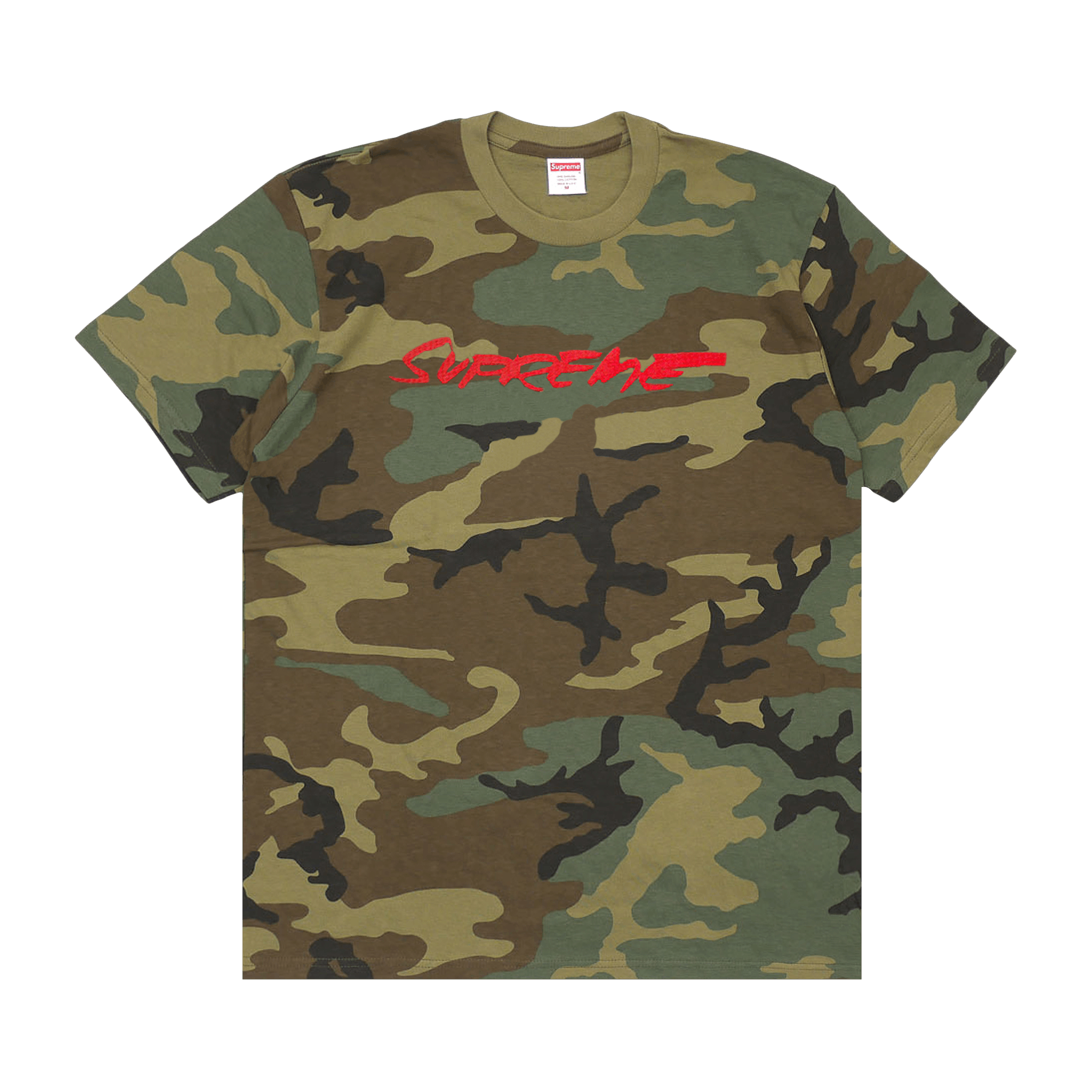 Supreme Futura Logo Tee 'Woodland Camo'