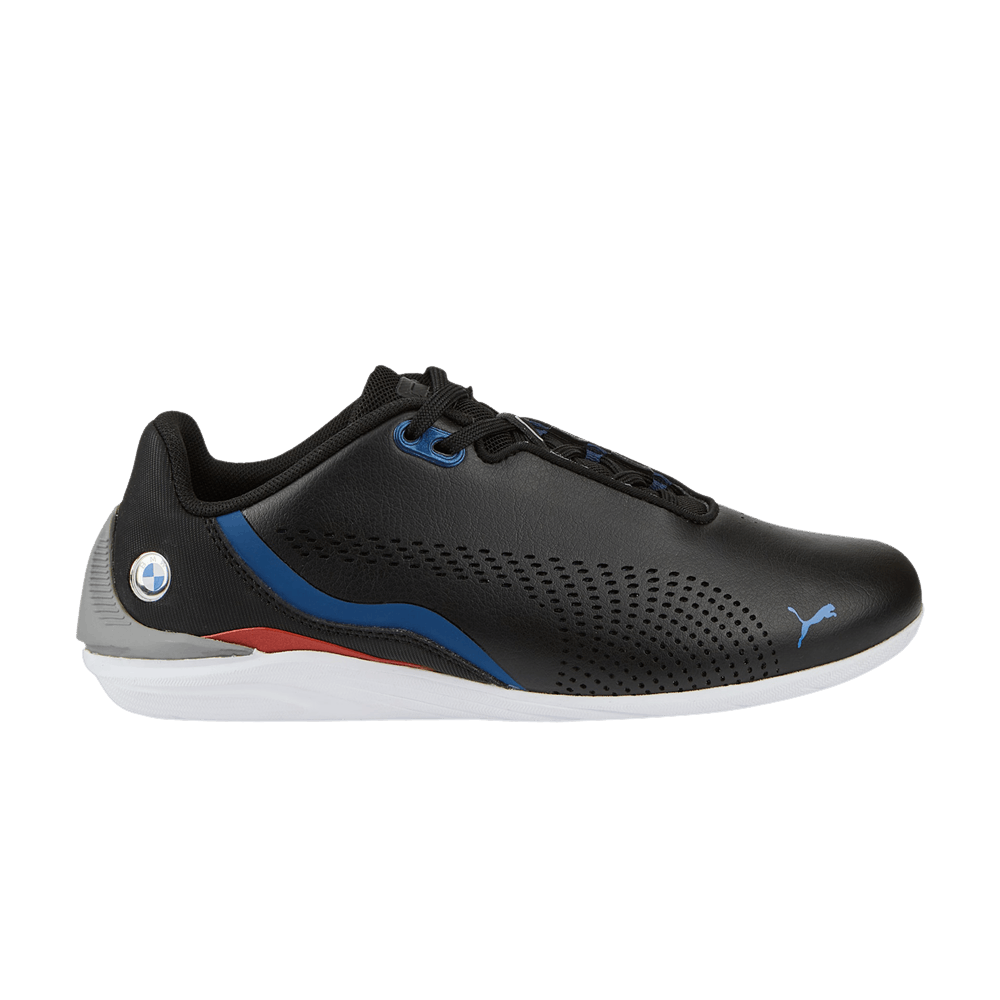 Pre-owned Puma Bmw Motorsport X Drift Cat Decima Big Kid 'black Estate Blue'