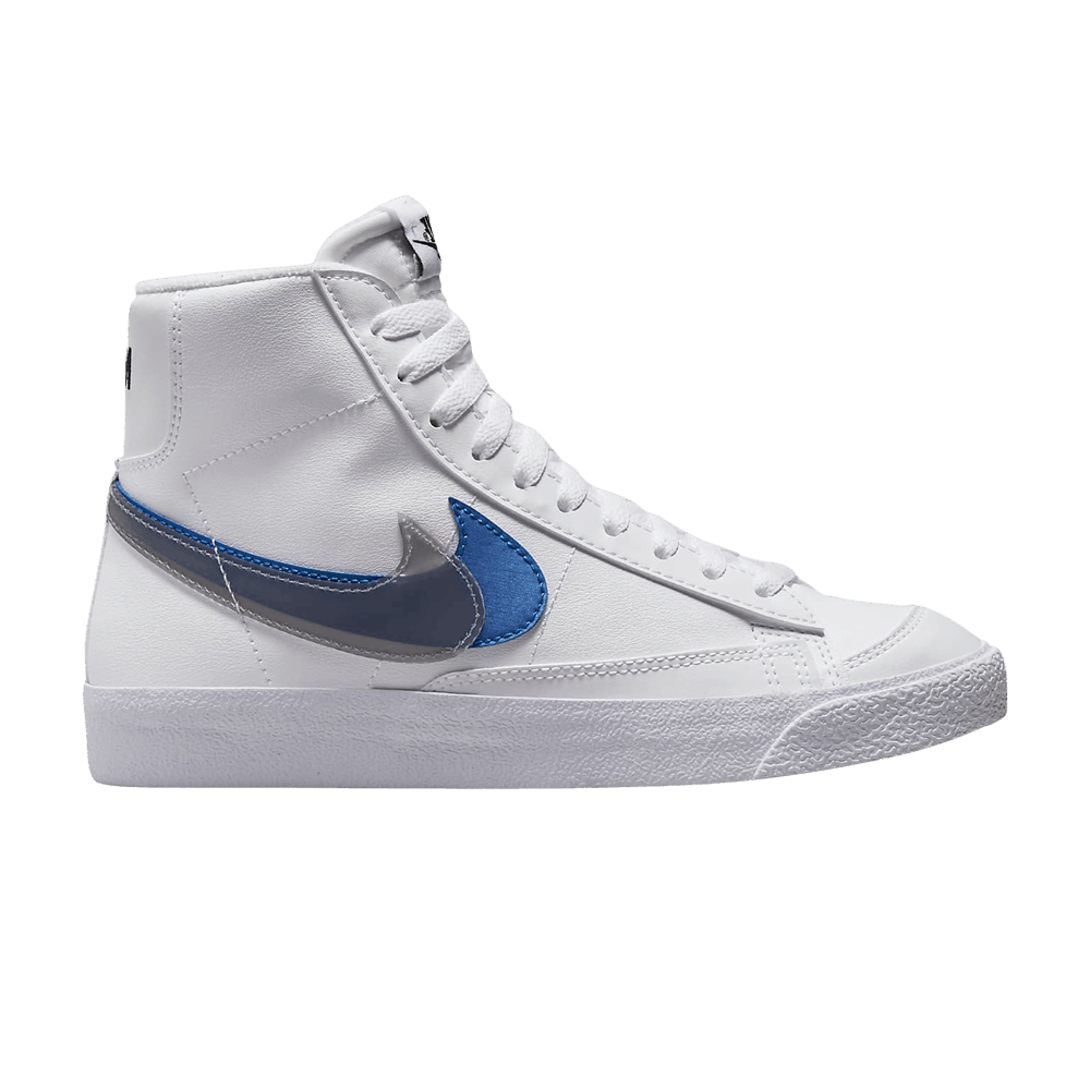 Nike Blazer Mid Next Nature GS 'Double Swoosh - White Hyper Royal'