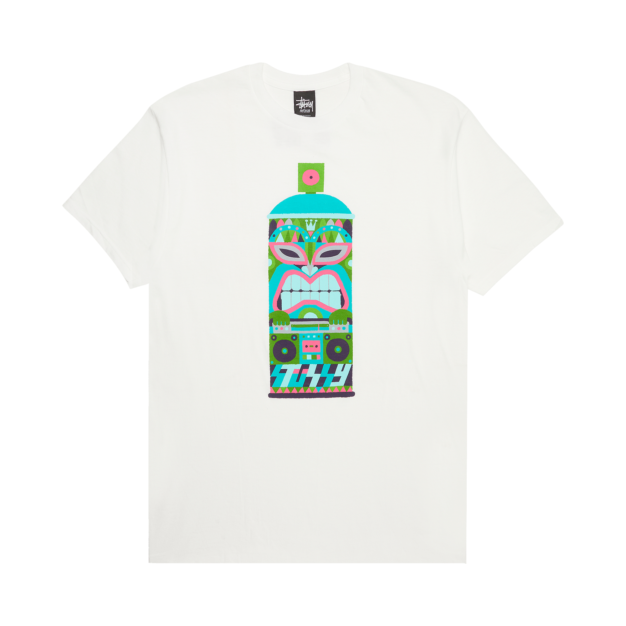Stussy Hawaiian Spraycan Tee 'White'