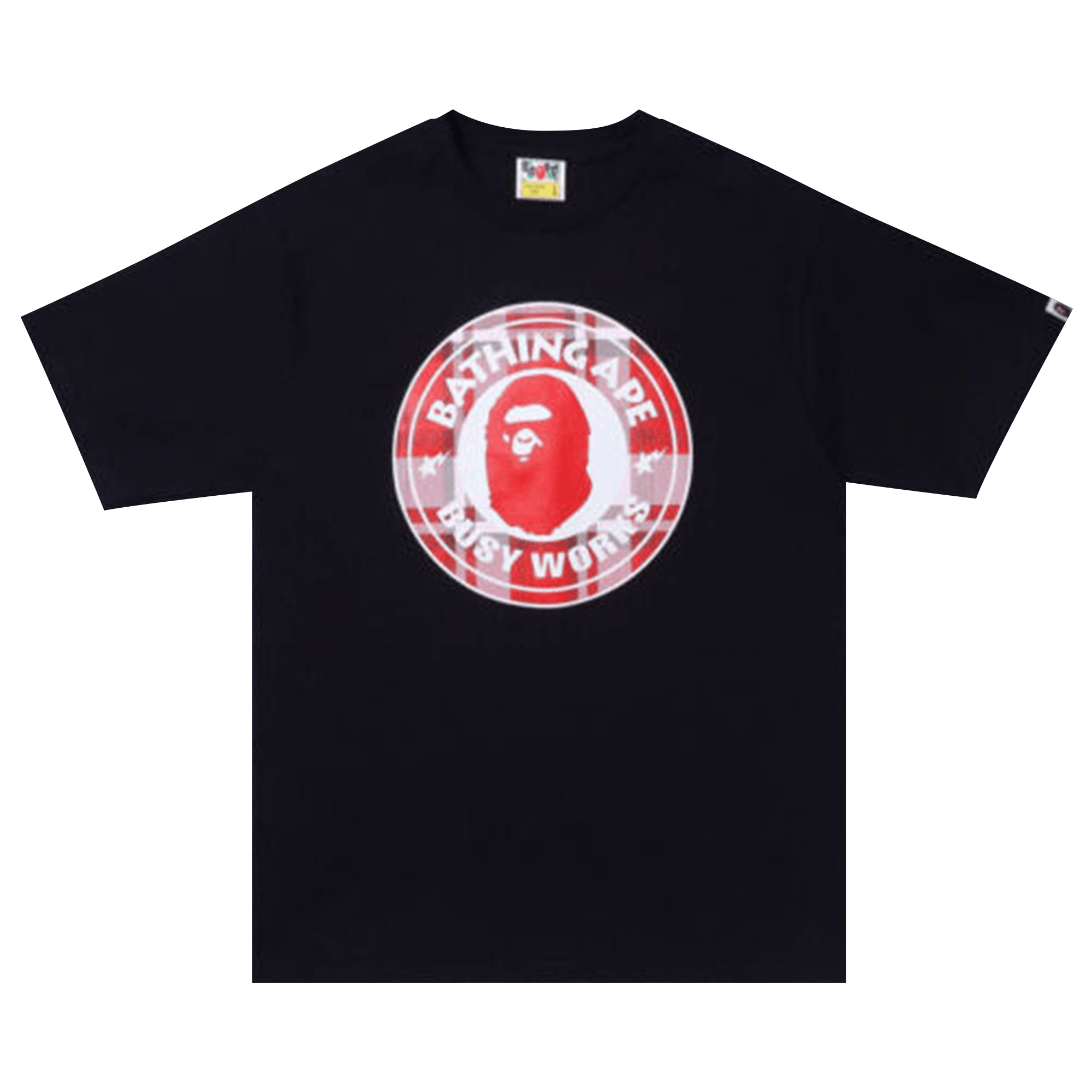 BAPE Check Gift Busy Works Tee 'Black'