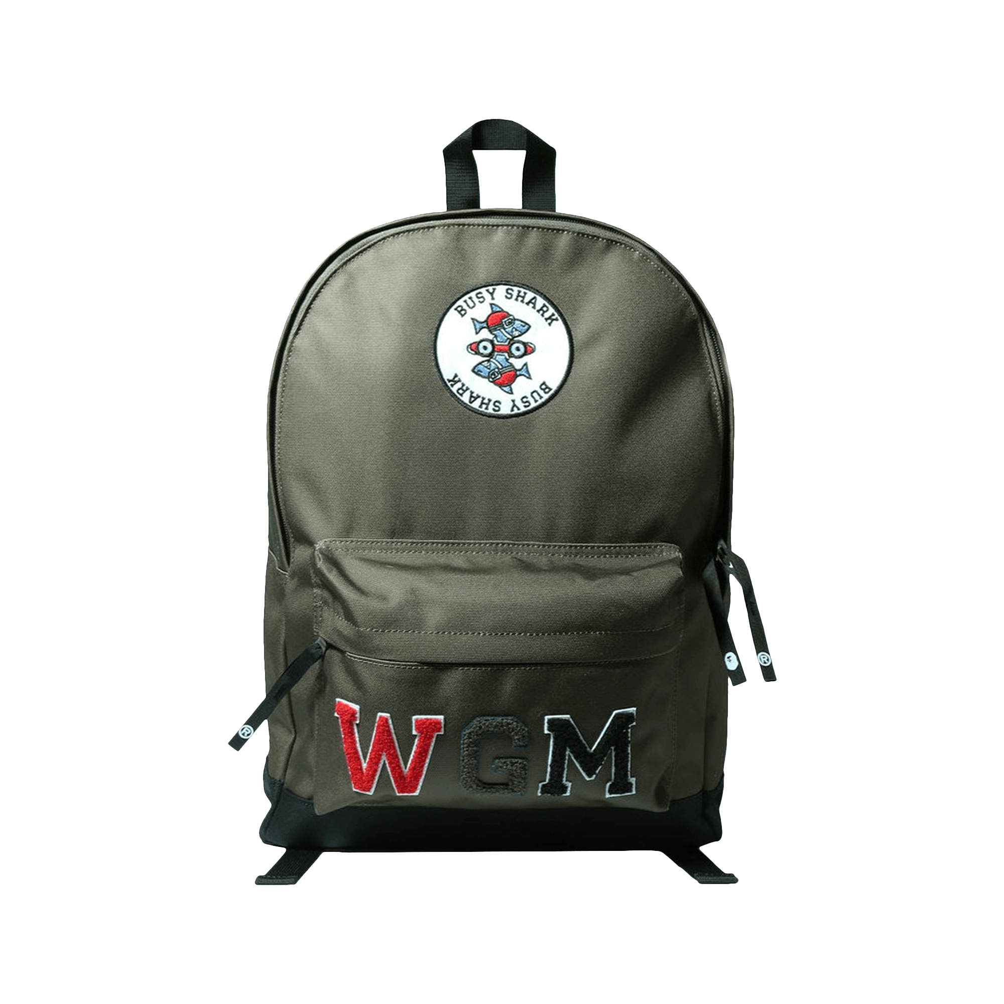 BAPE Busy Shark Day Backpack 'Olive Drab'