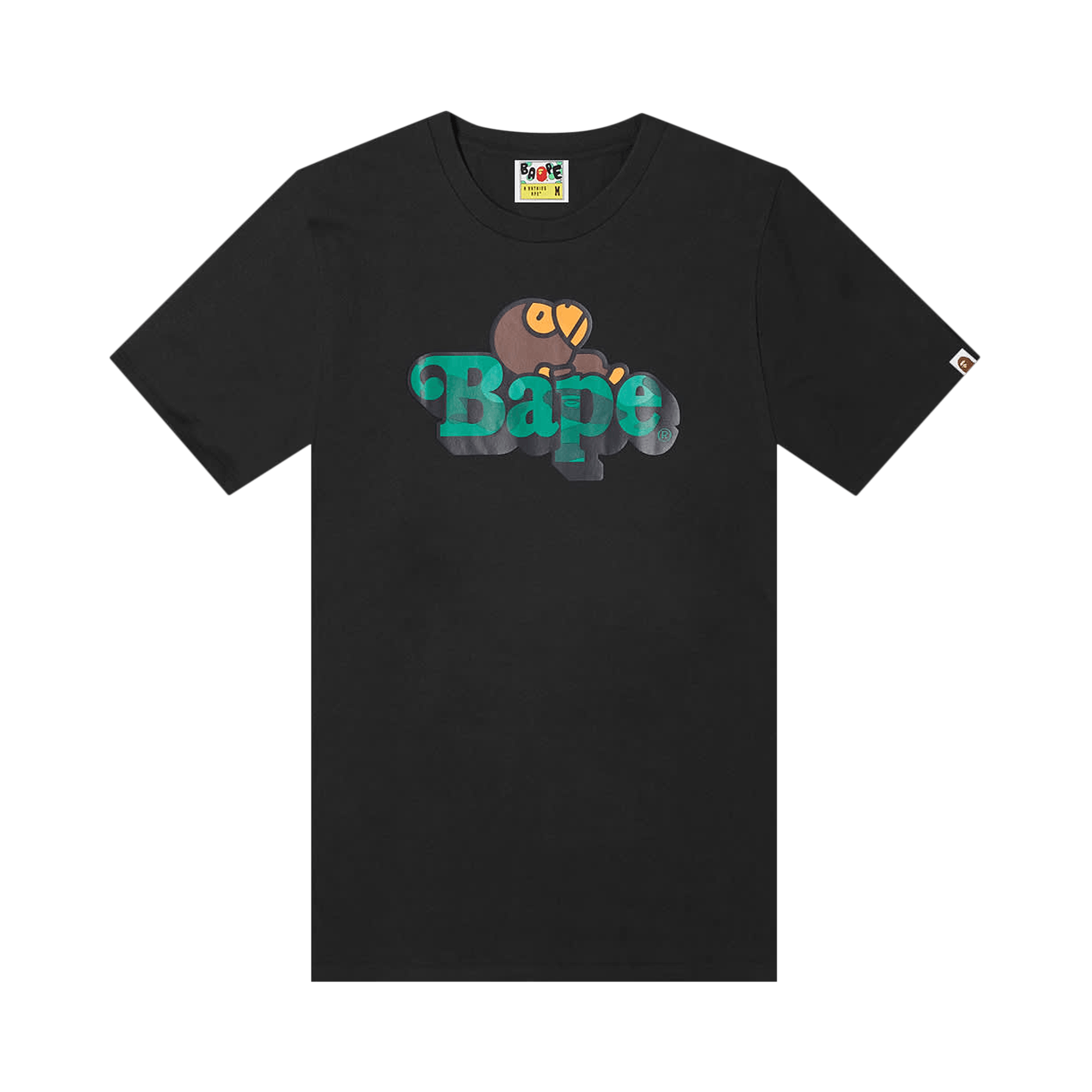 BAPE Color Camo Milo On Bape Tee 'Black/Green'