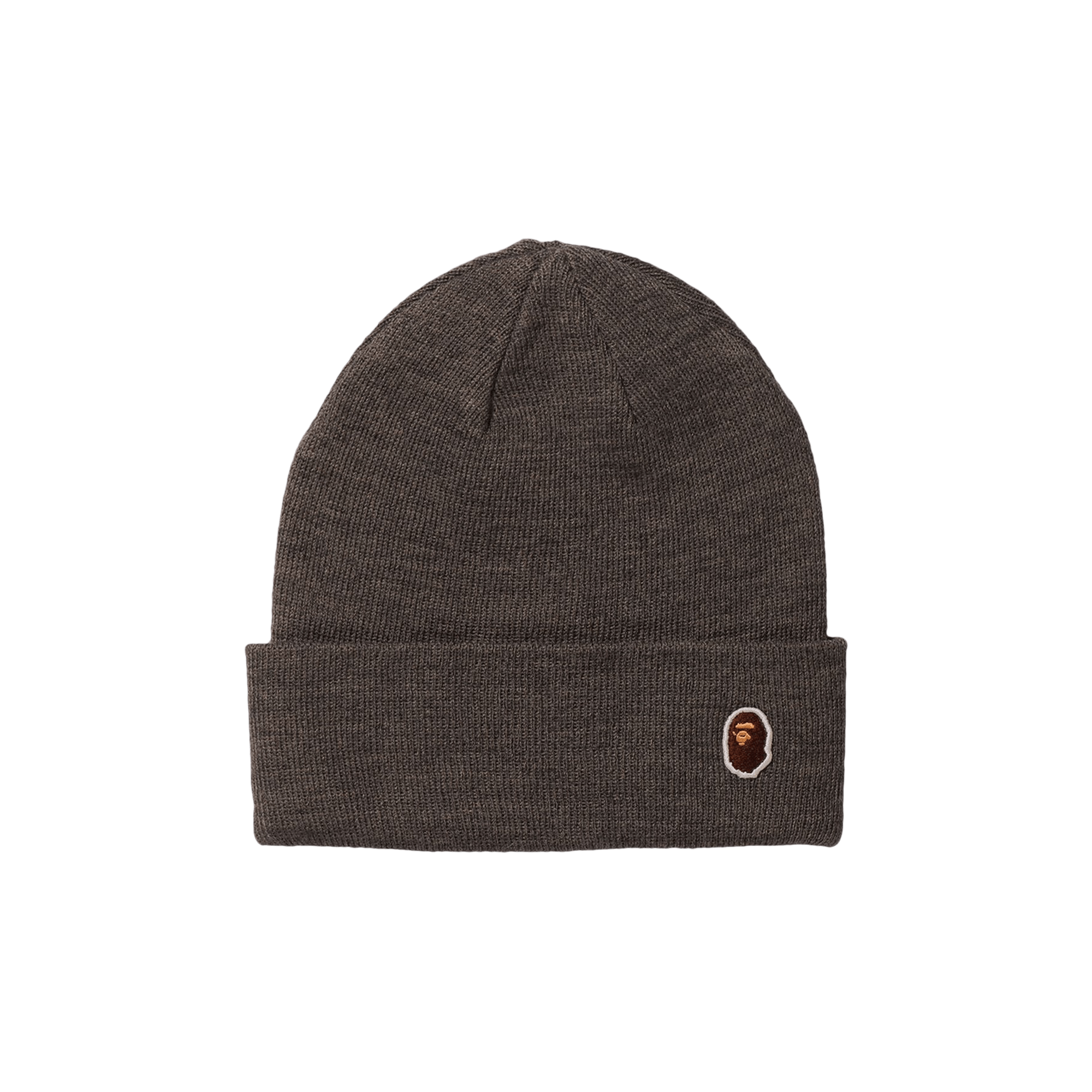 BAPE Ape Head One Point Knit Cap 'Grey'