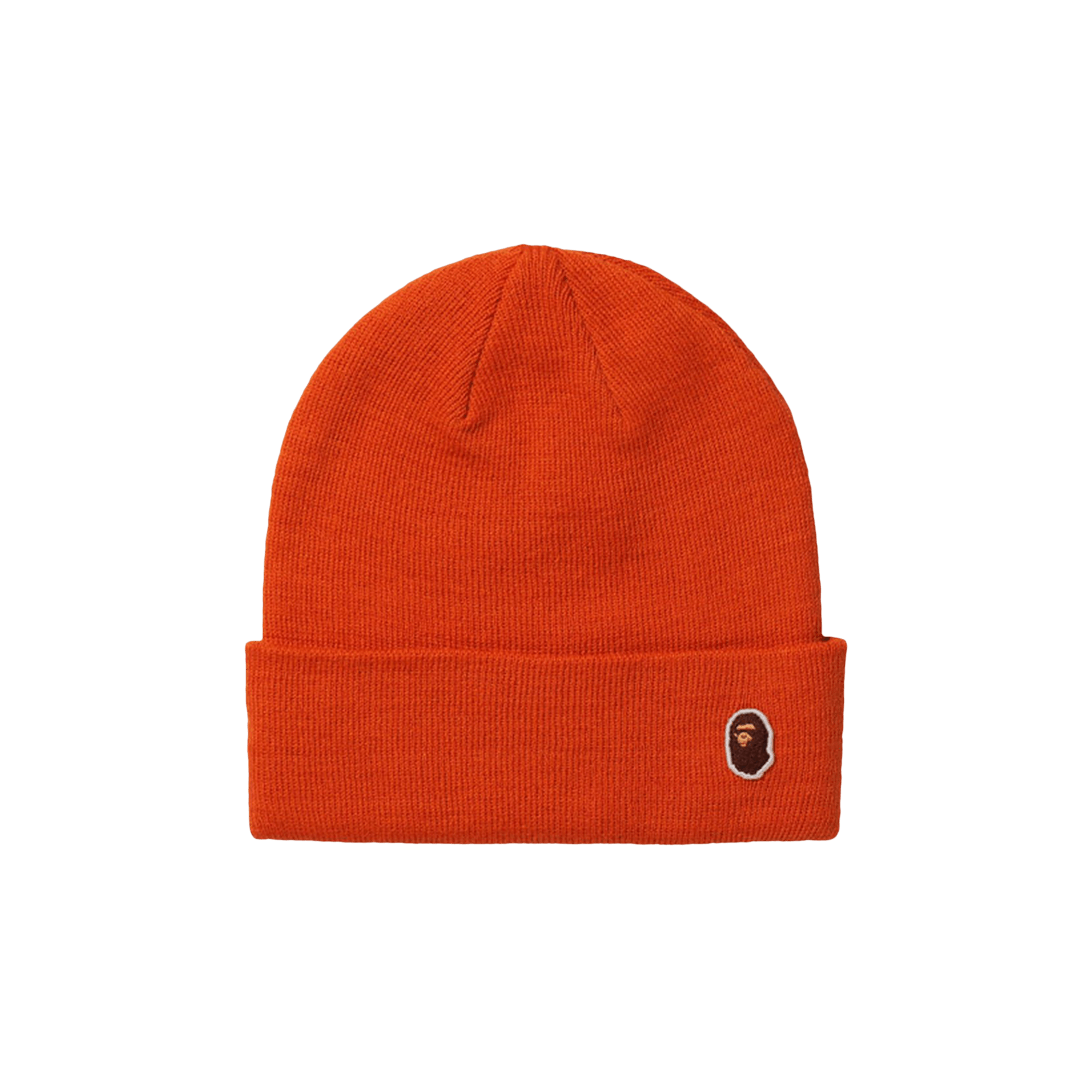 BAPE Ape Head One Point Knit Cap 'Orange'