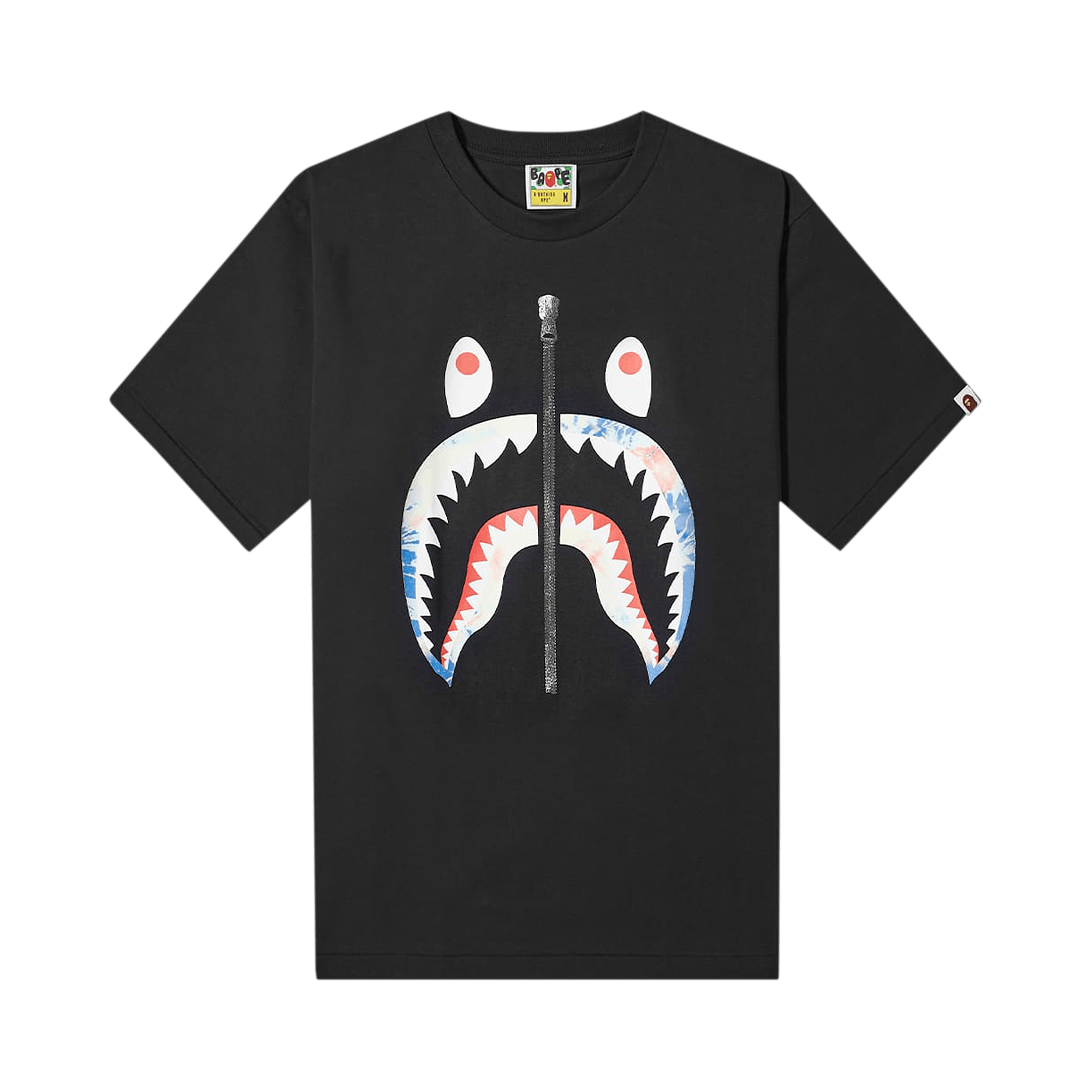 BAPE Tie Dye Shark Tee 'Black/Navy'