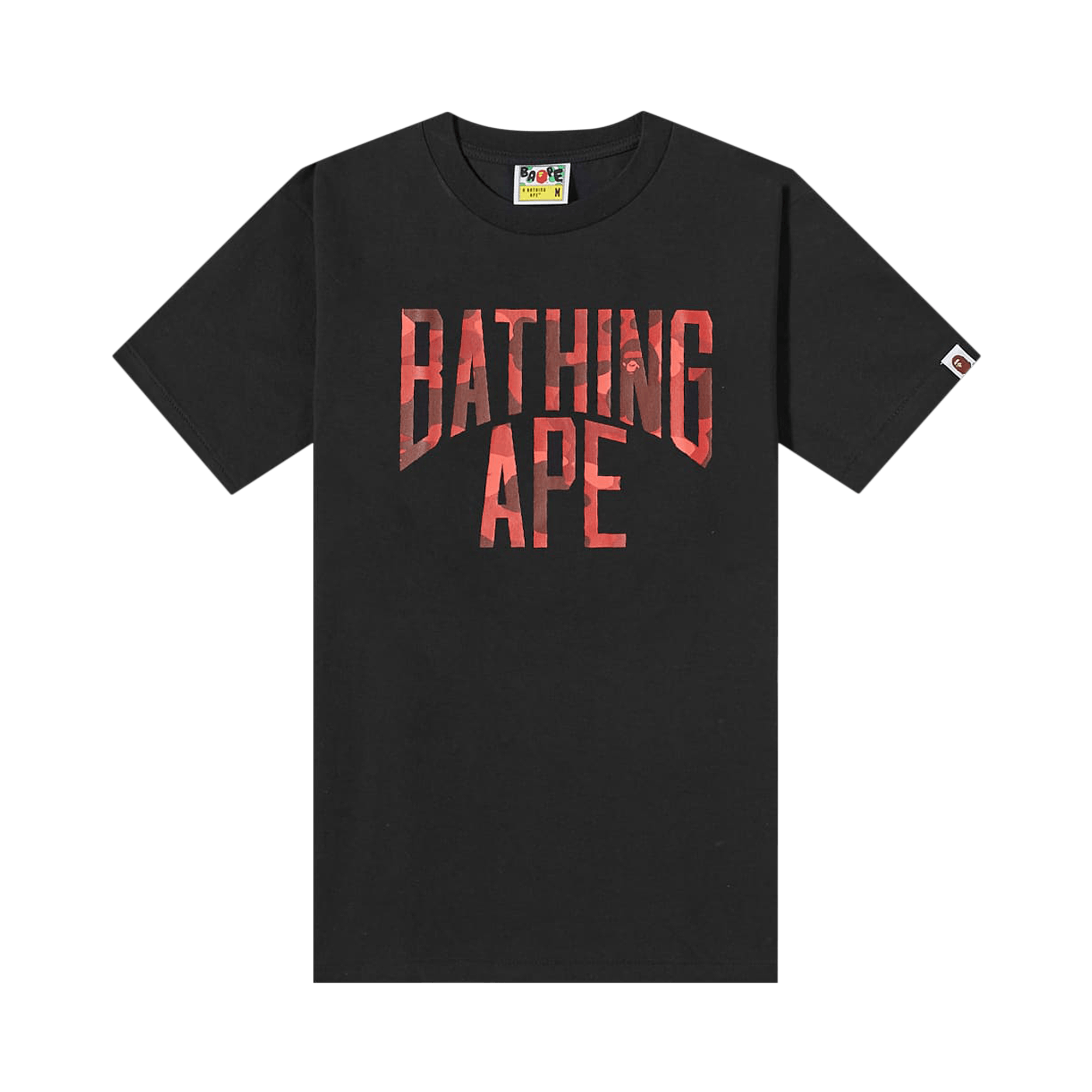 BAPE Color Camo A NYC Logo Tee 'Black/Red'