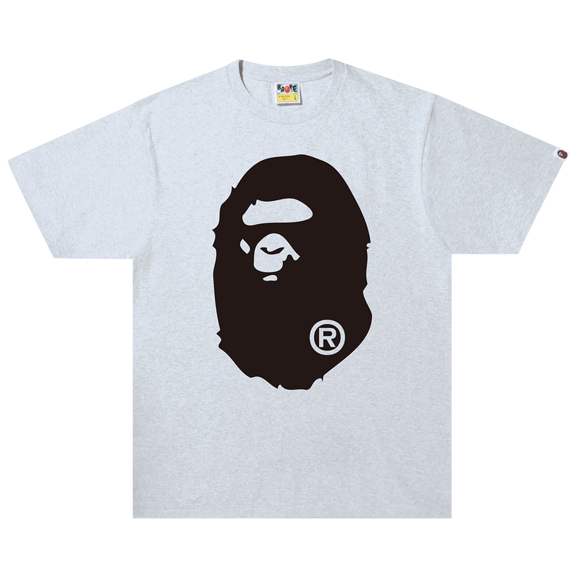 BAPE Bicolor Big Ape Head Tee 'Grey'