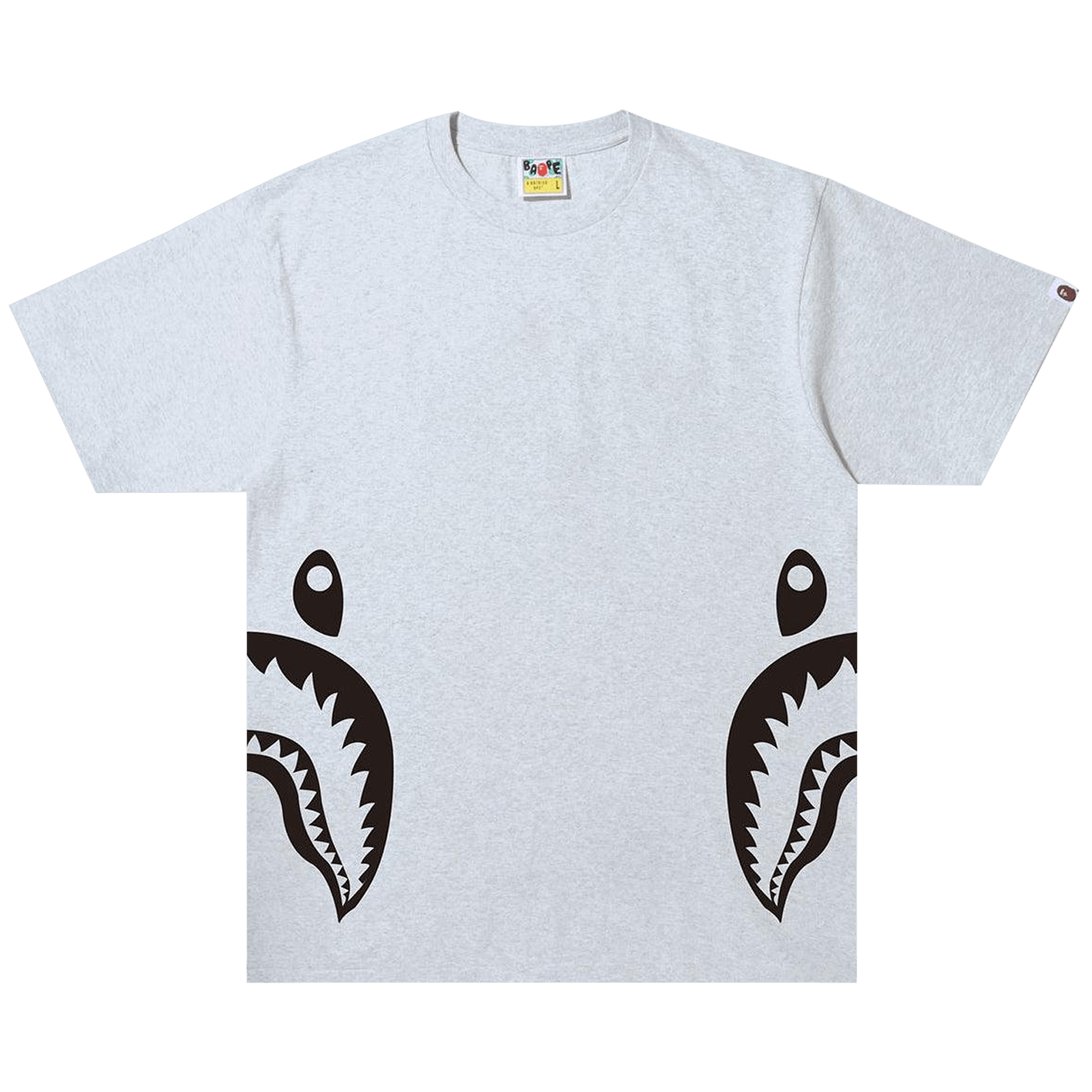 BAPE Bicolor Side Shark Tee 'Grey'